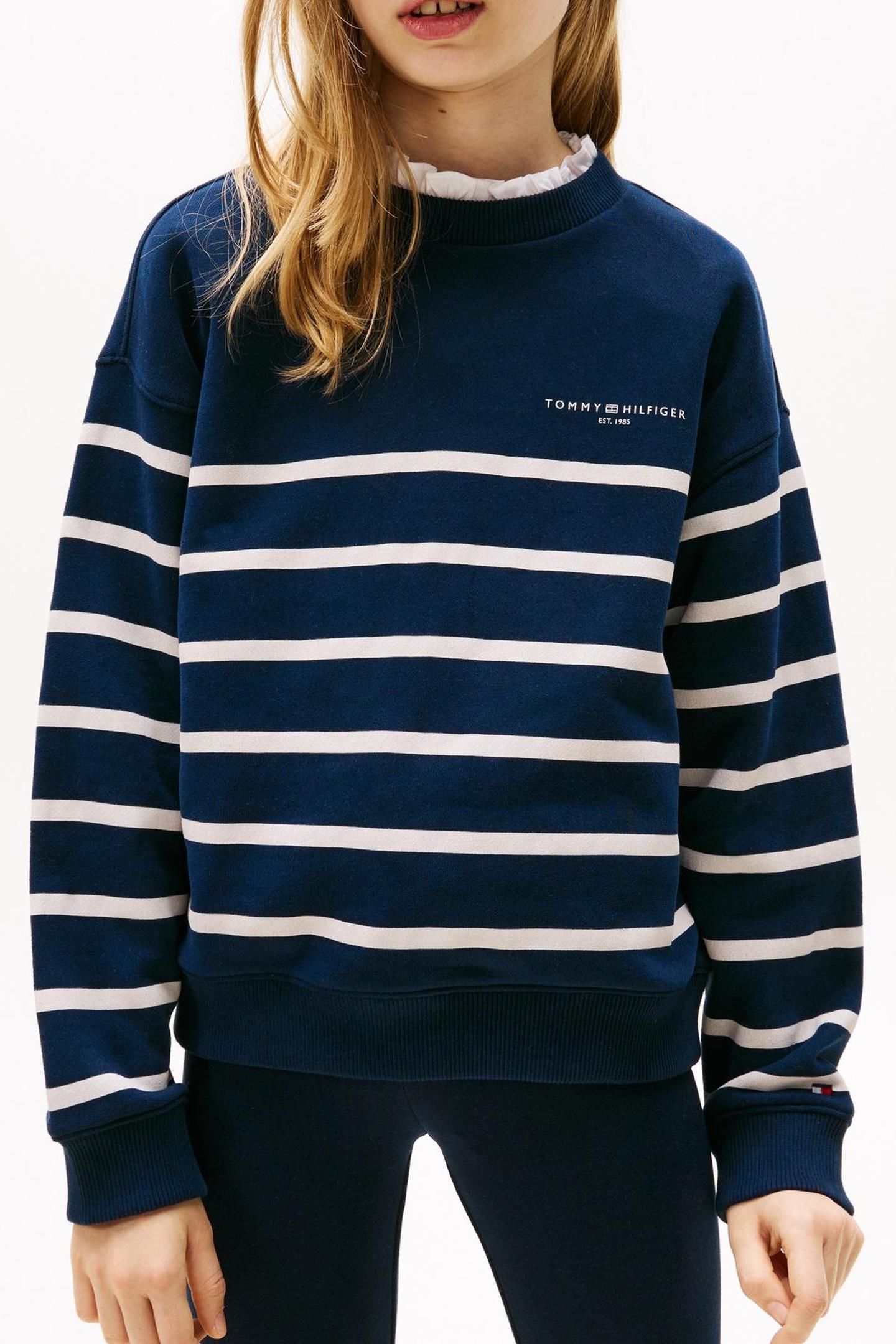 UNISEX MINI CORP STRIPE CREW DARK NIGHT NAVY STRIPE 2