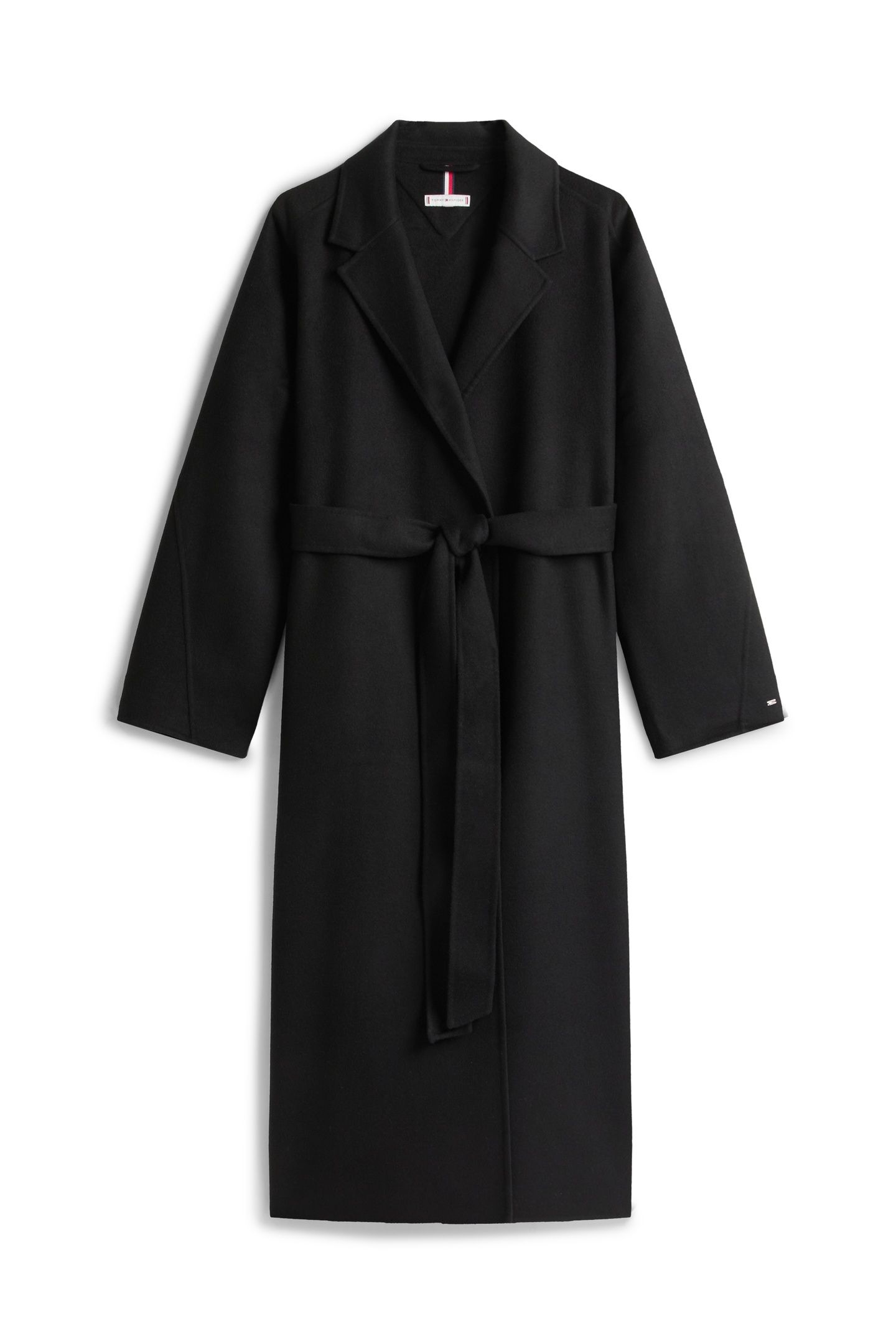 DF WOOL REG BELTED COAT BLACK 3