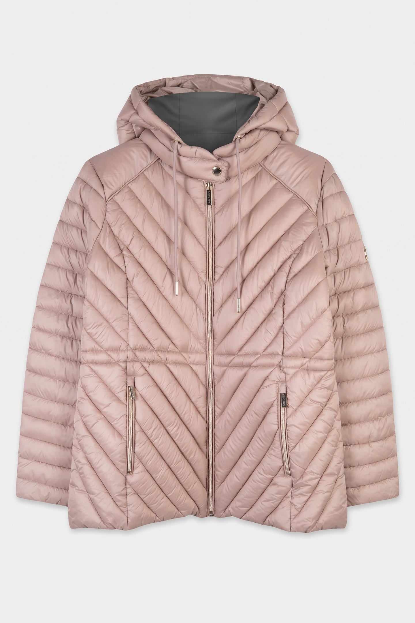 DRAWSTRING CHEVRON CHAMPAGNE 3