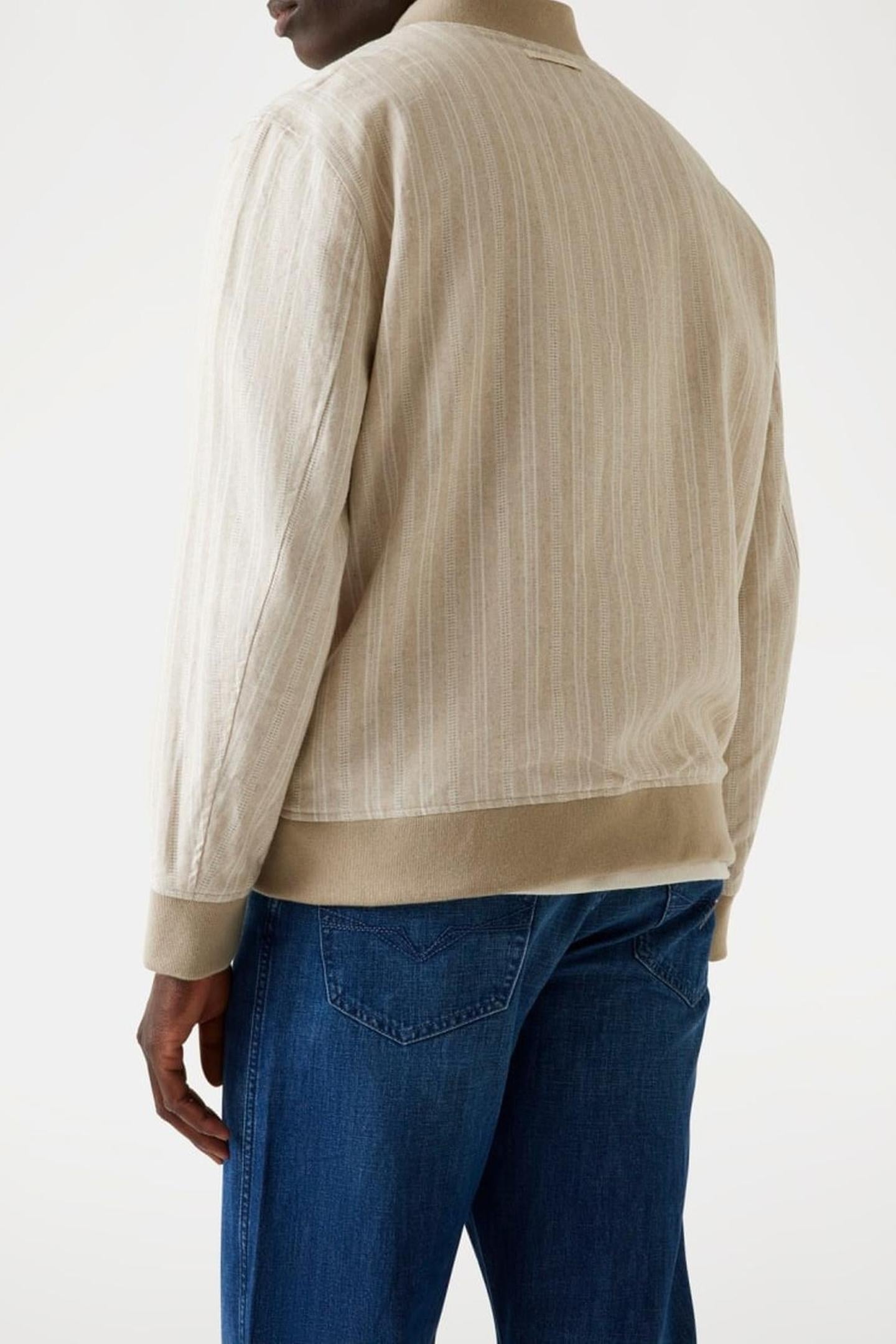 FLETCHER LINEN STRIP QUICKSAND MULTI 6