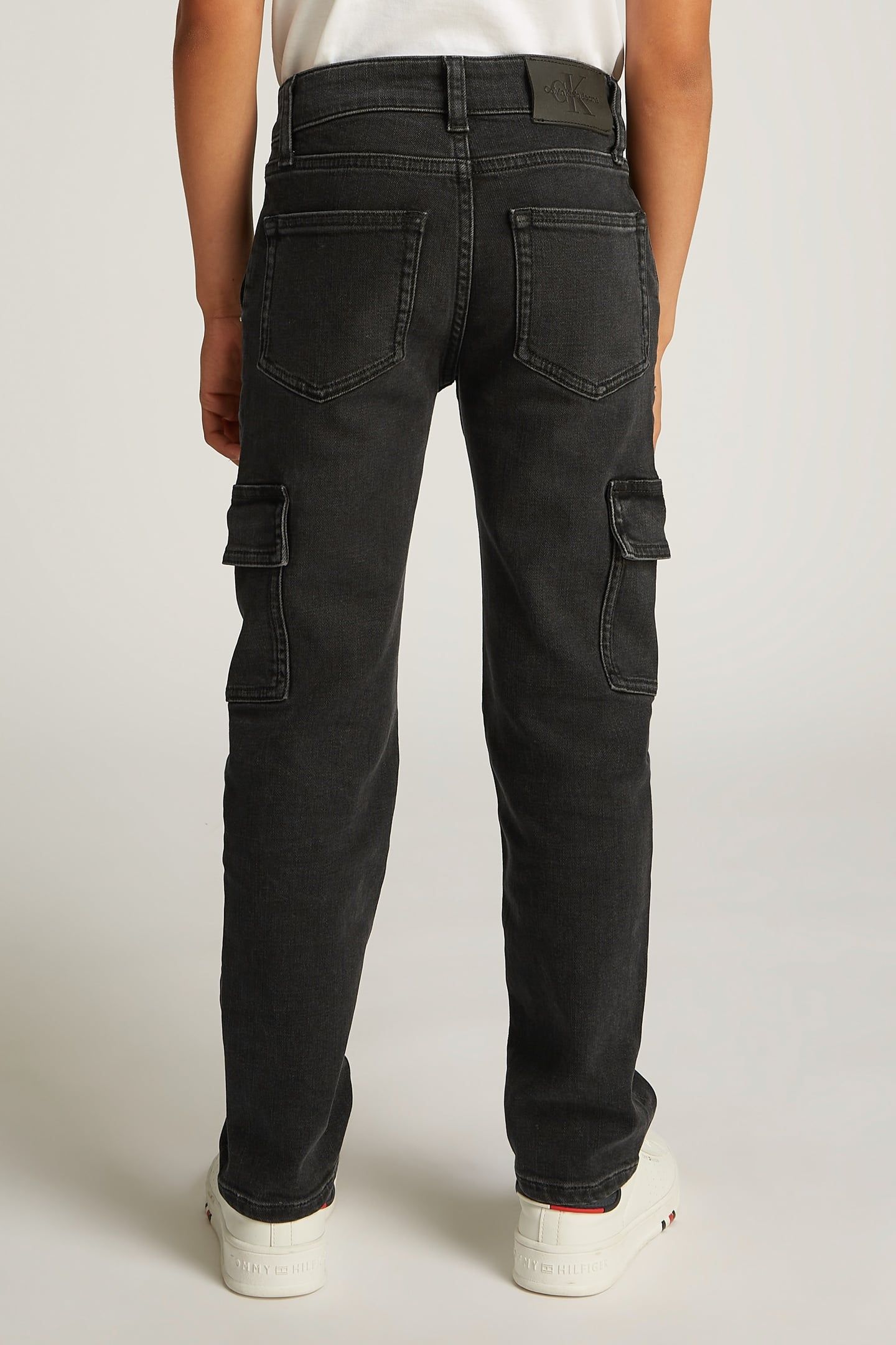 BOYS CARGO WASHED BLACK 2