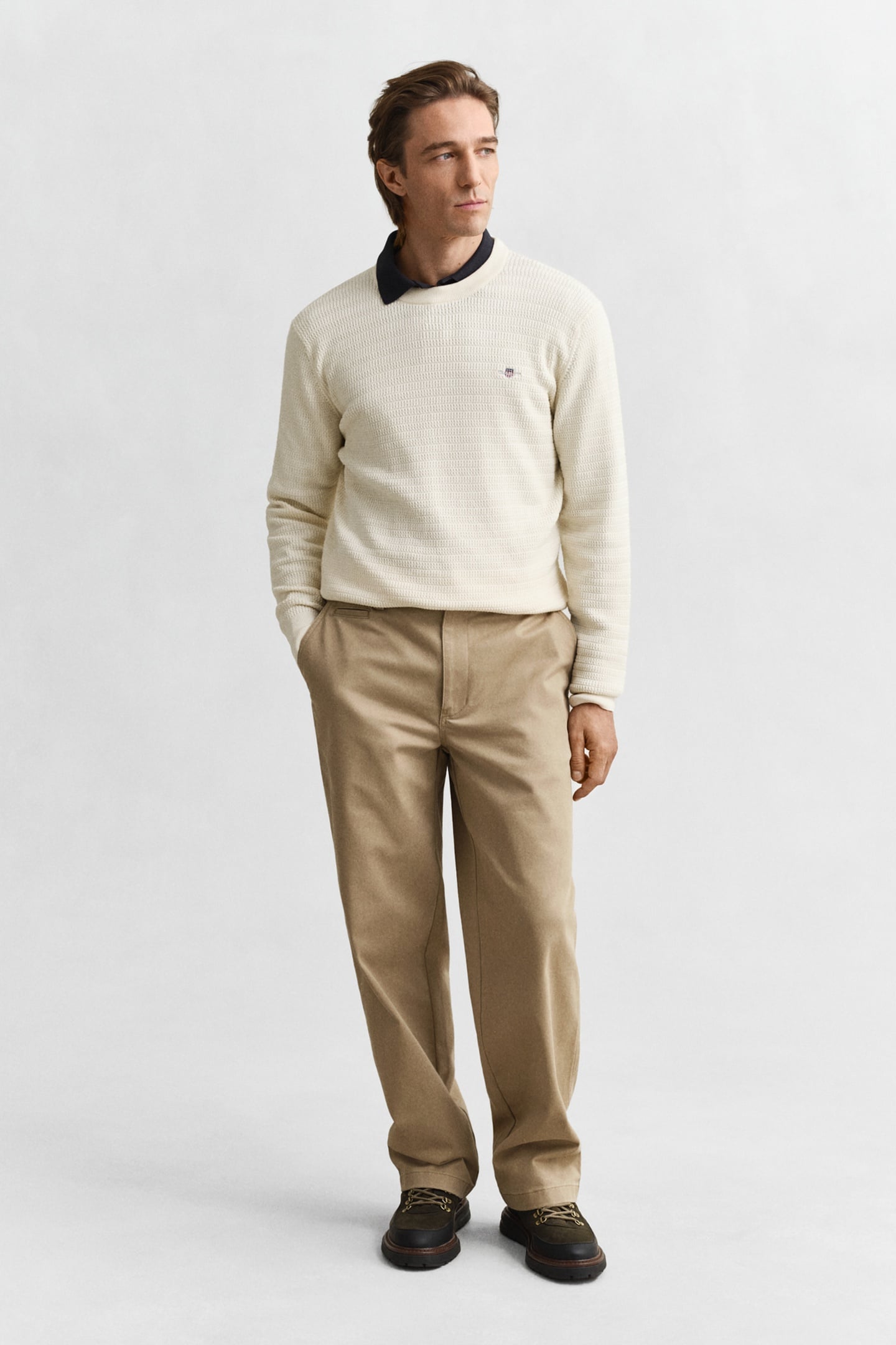 MINI CABLE C-NECK CREAM 3