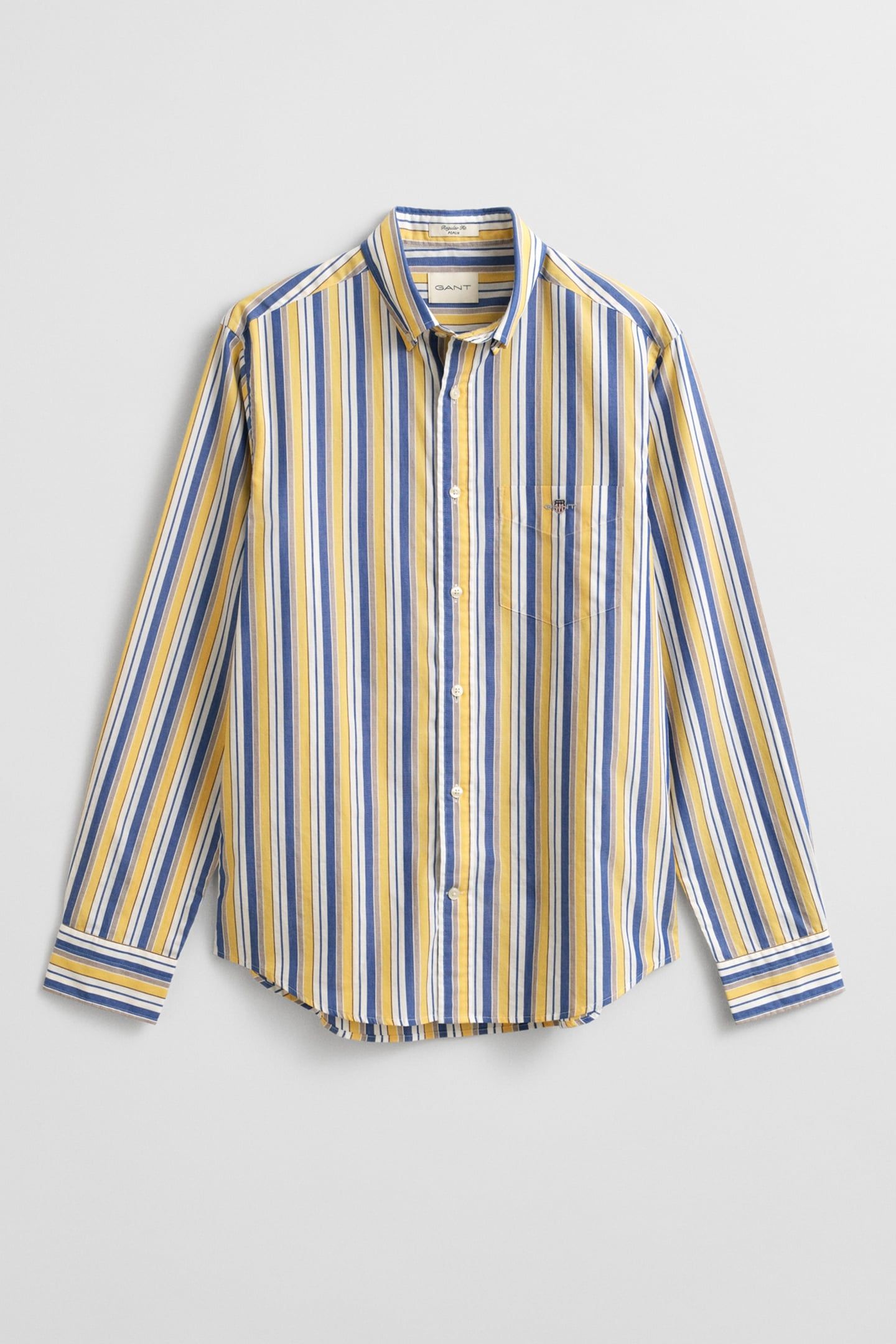 REG POPLIN STRIPE SHIRT FADED SUNSET 4