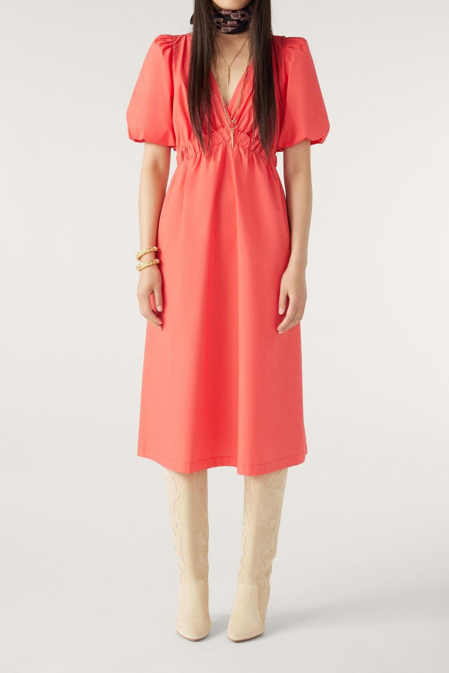MID-LENGTH DRESS CORAIL 1