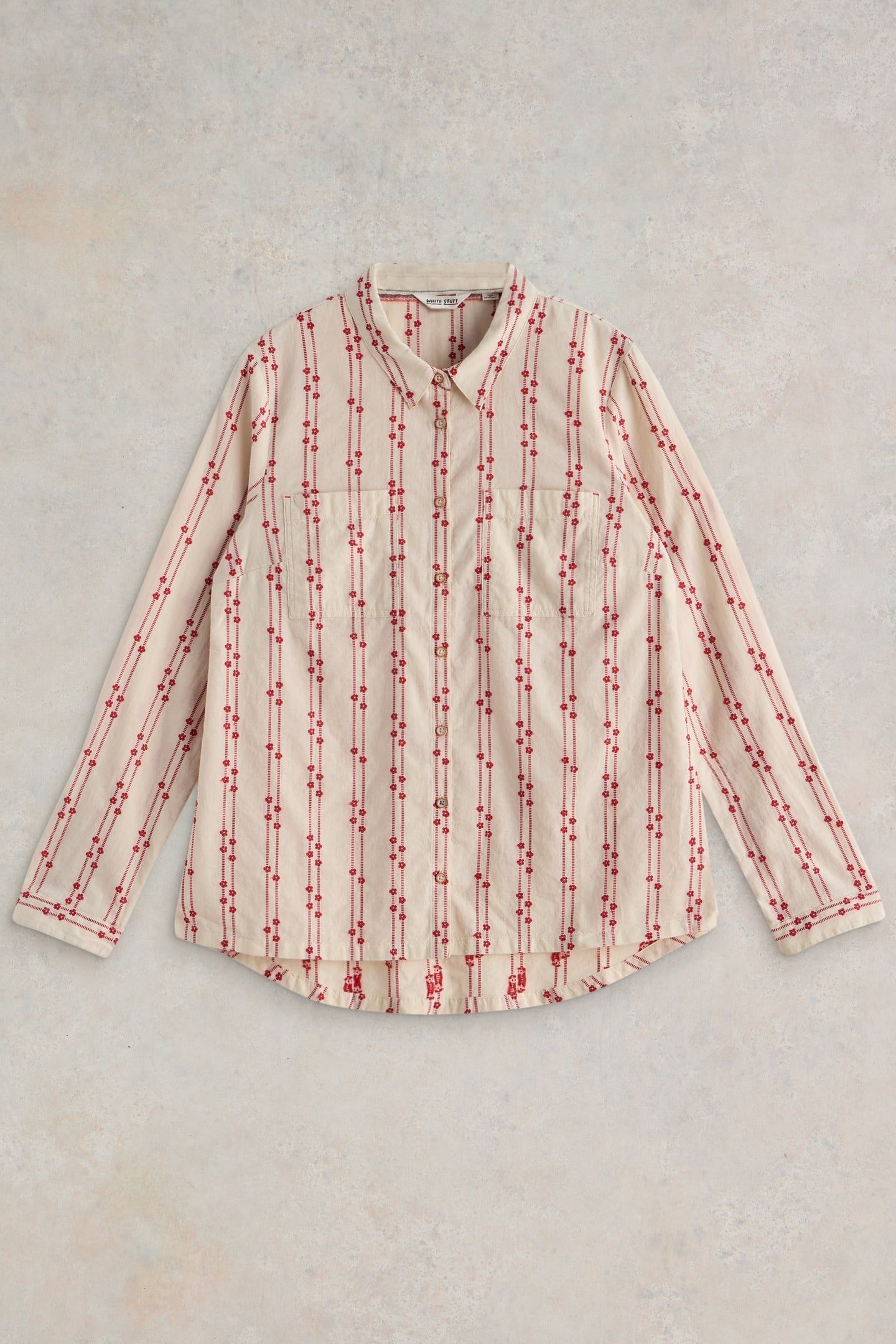SOPHIE ORGANIC COTTON SHIRT PINK MULTI 3