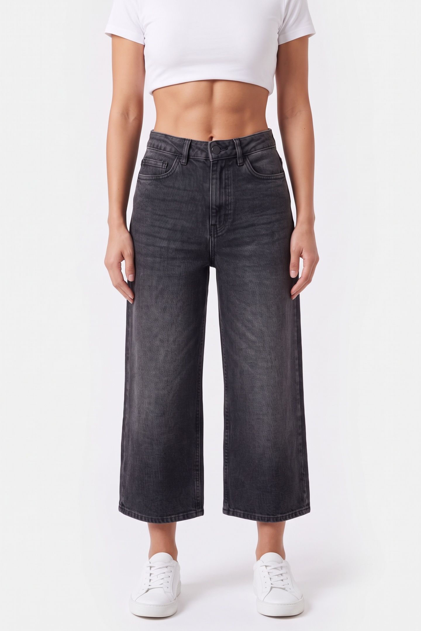 PREM CULOTTE JEAN WASHED BLACK 1