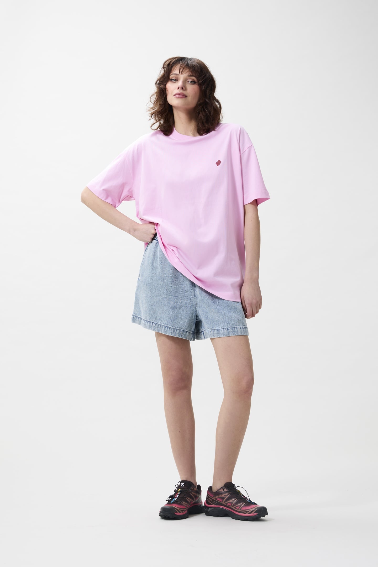 OVERSIZED GRAPHIC TSHIRT SOFT PINK 1
