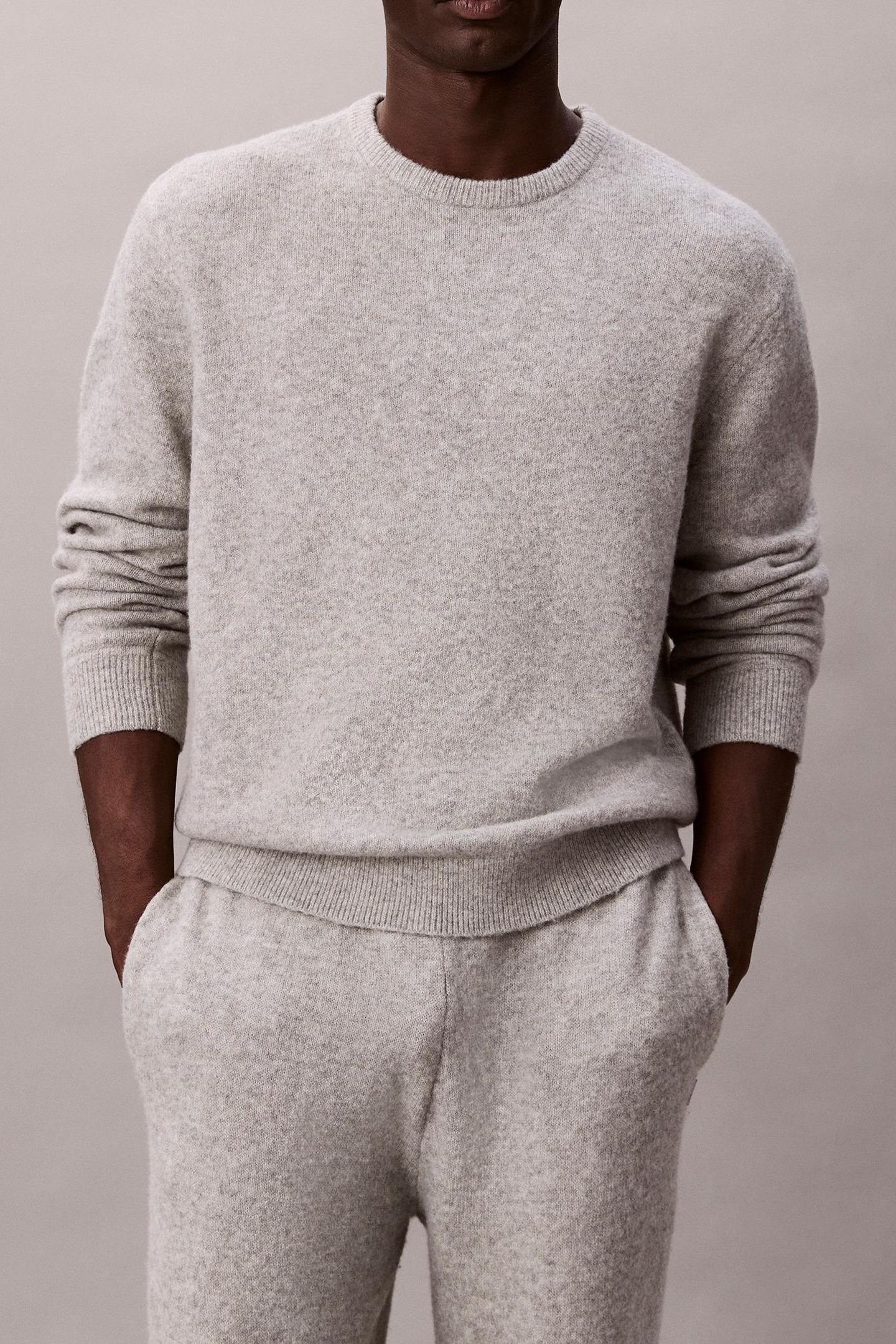 SWEATER CREW GREY HEATHER 1