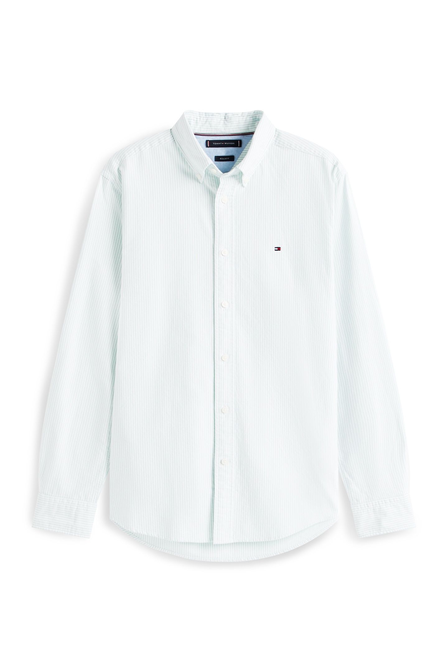 HERITAGE OXFORD STRIPE FORT GREEN/WHITE 3