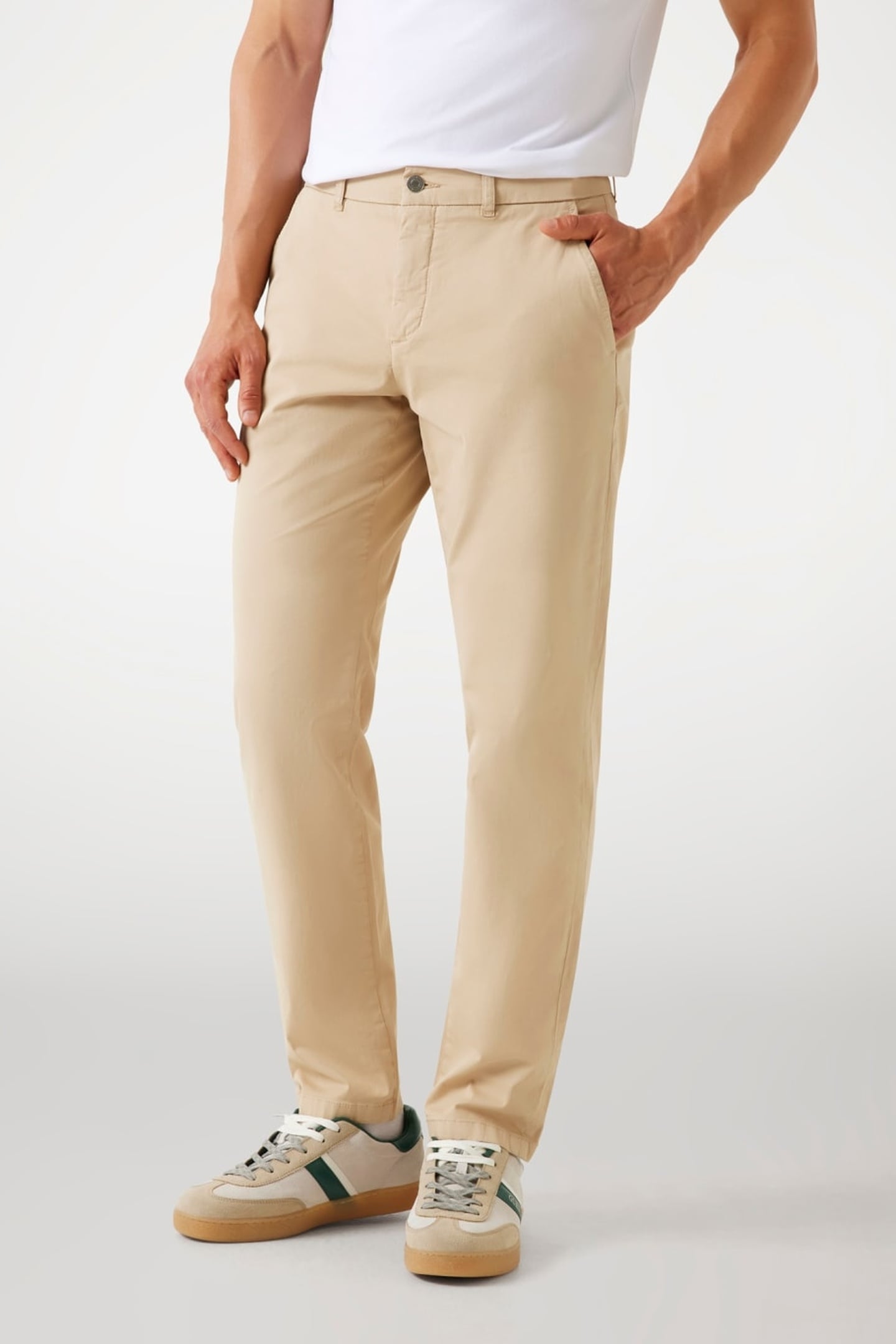 MYRON DRESSY BEIGE BLANCO 1