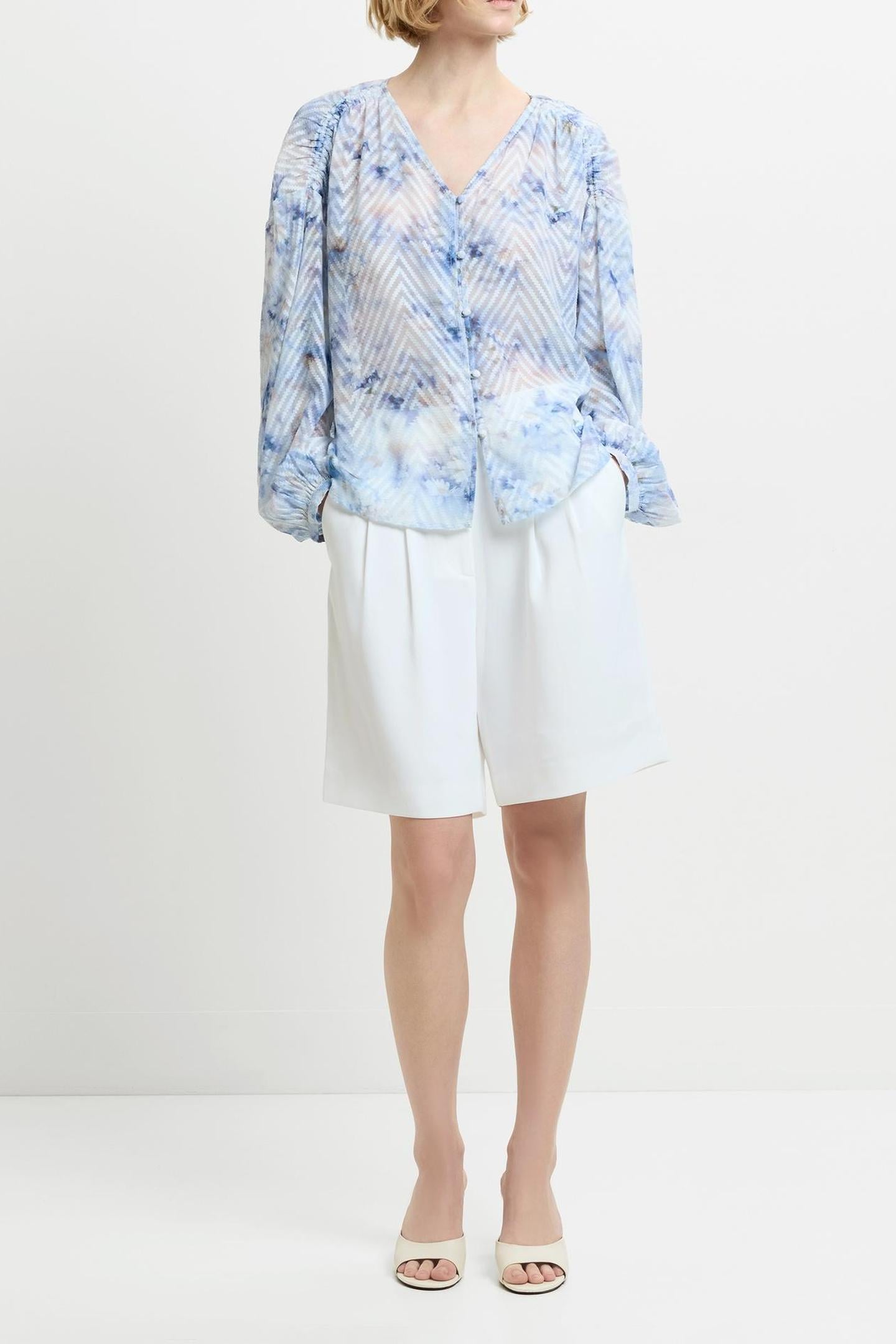 DAISY ABILENE SLEEVE BLOUSE BLUE MULTI 4