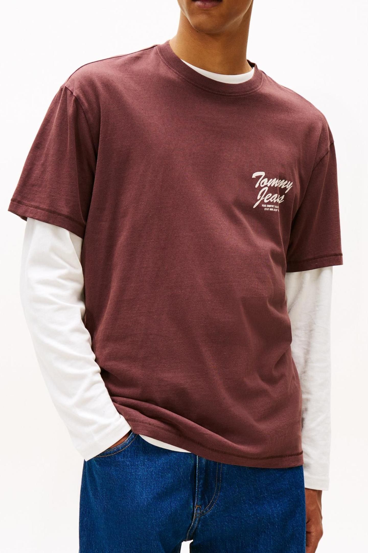 TJM RELAXED NOVELTY TEE RICH BROWN 1
