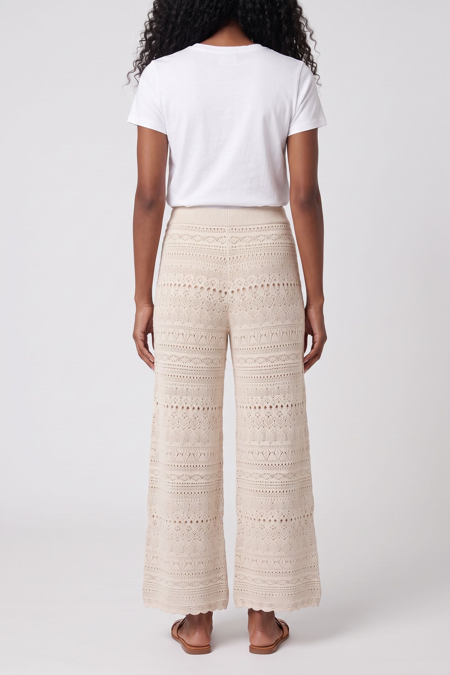 WIDE TROUSERS ECRU 2