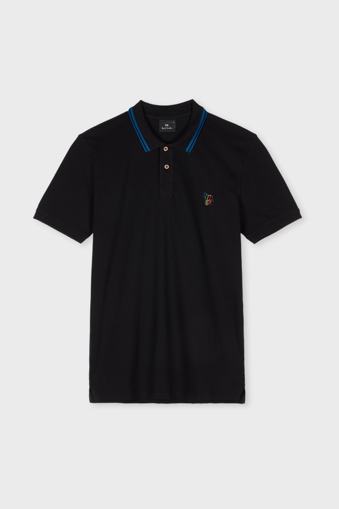 MENS REG FIT POLO ZEB EMB BLACK 5