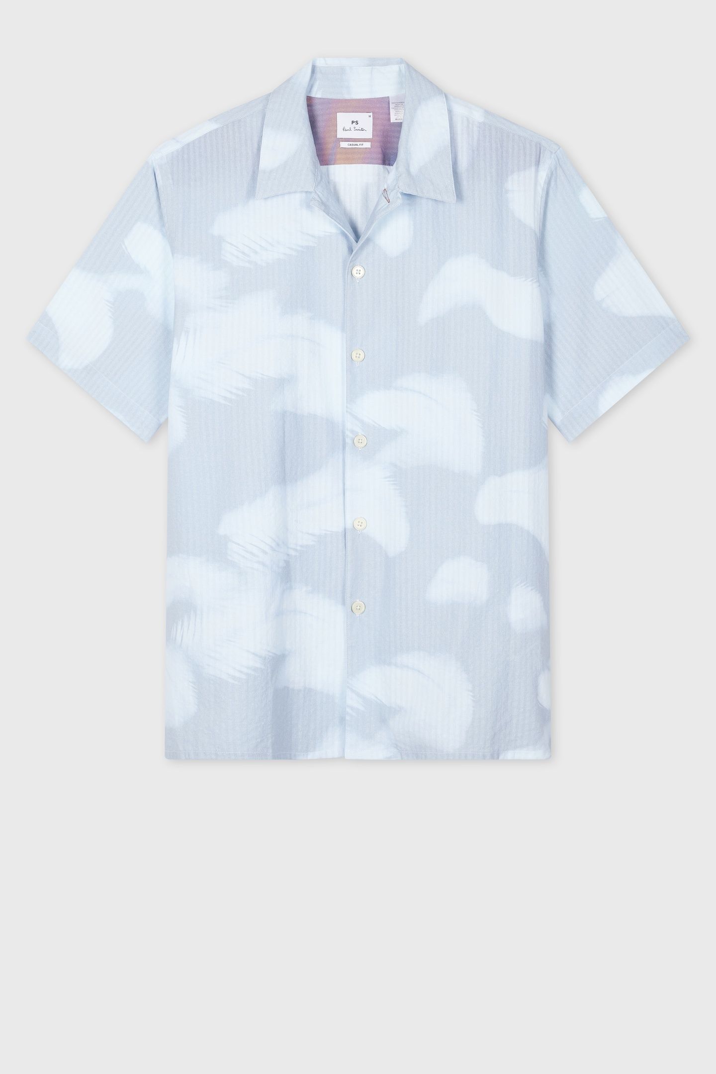 MENS SS CASUAL FIT SHIRT LIGHT BLUE 1