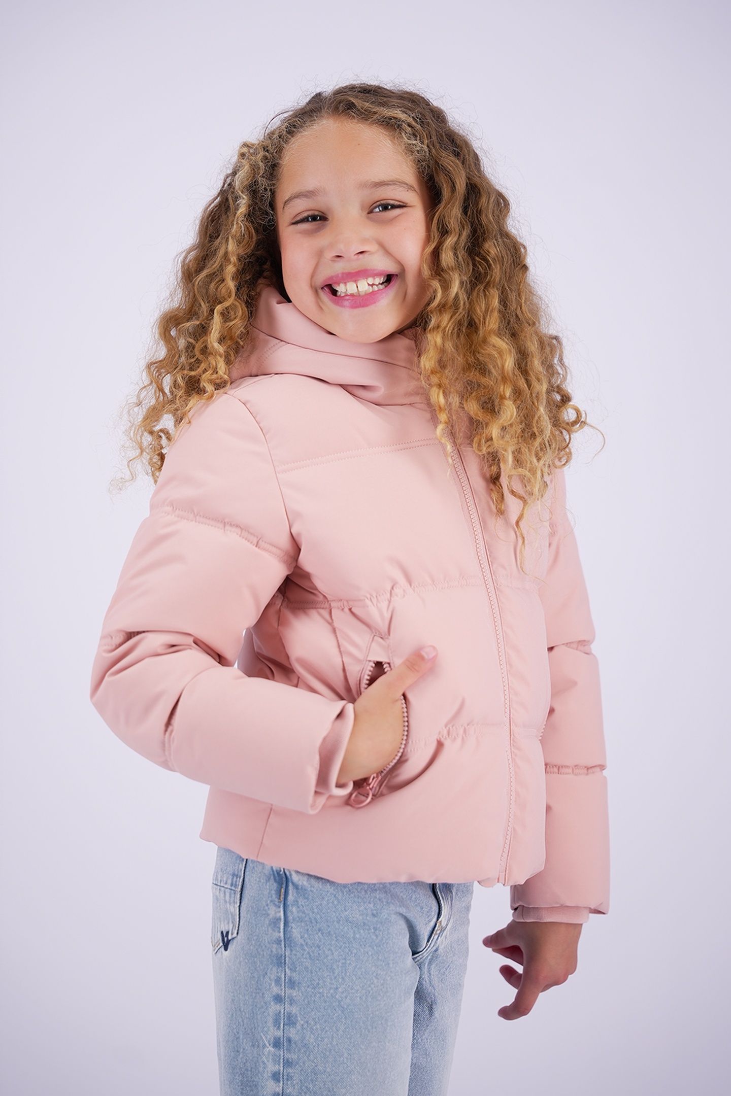 GIRLS TIZIA JACKET OUTDOOR LIGHT PINK 5