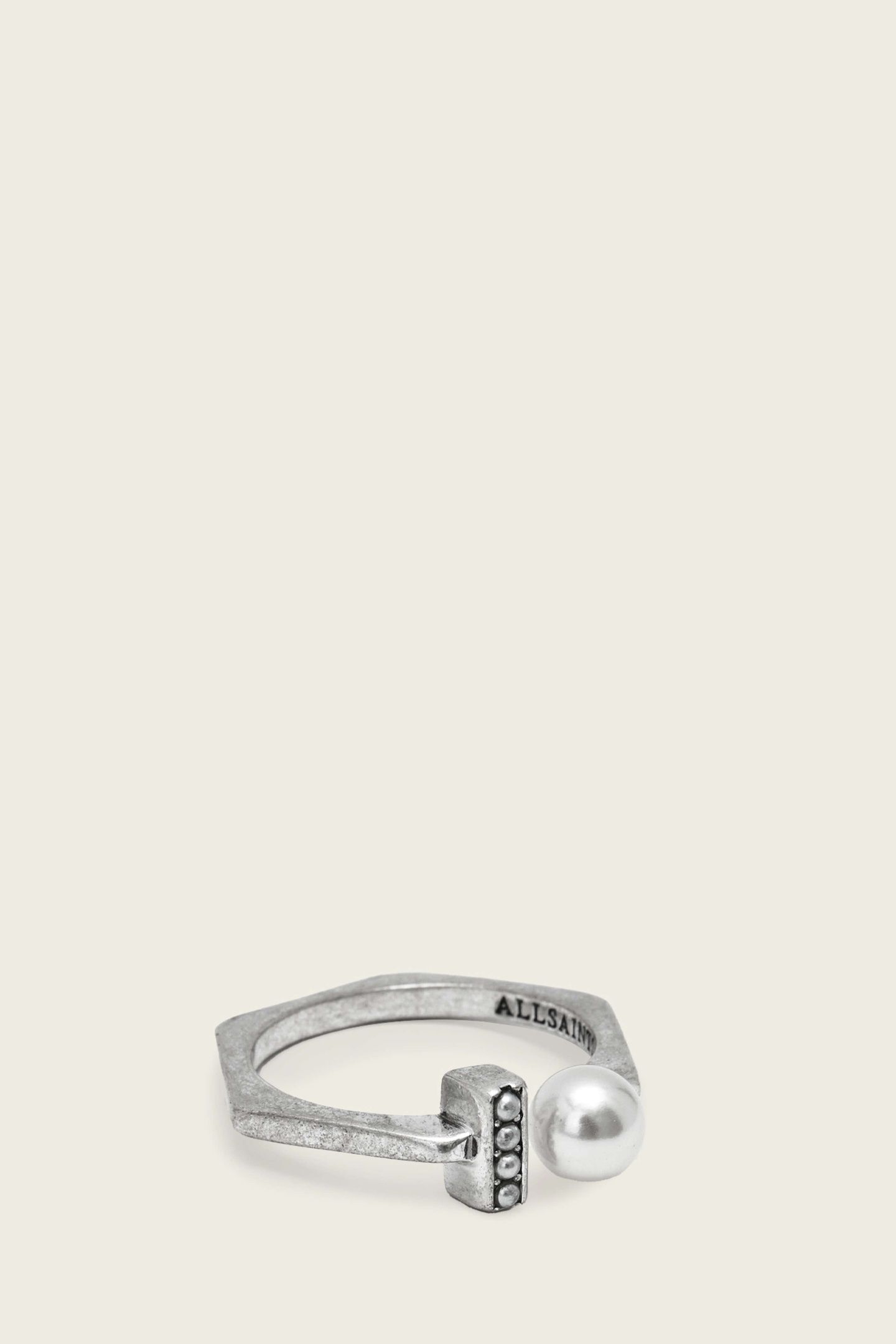 NELLIE RING WARM SILVER 1