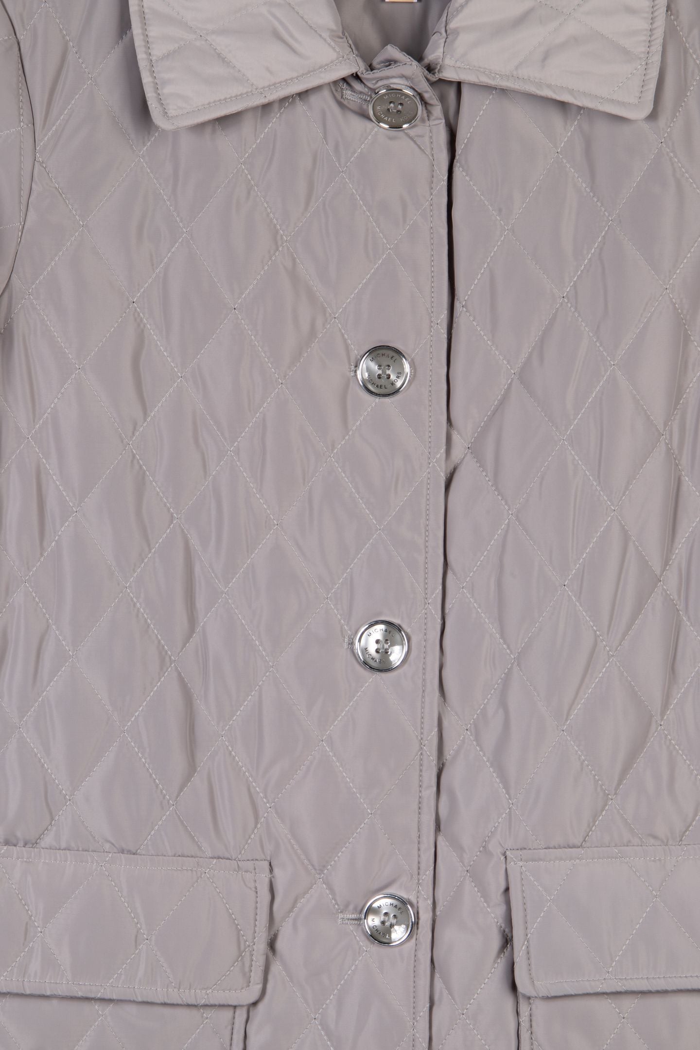BUTTON UP QUILTED JACKET NICKEL/OPAL 4