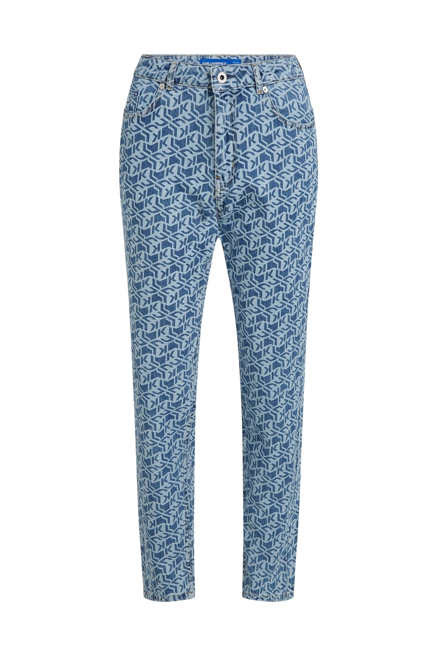 KLJ MOM AOP DENIM MONOGRAM BLUE 4