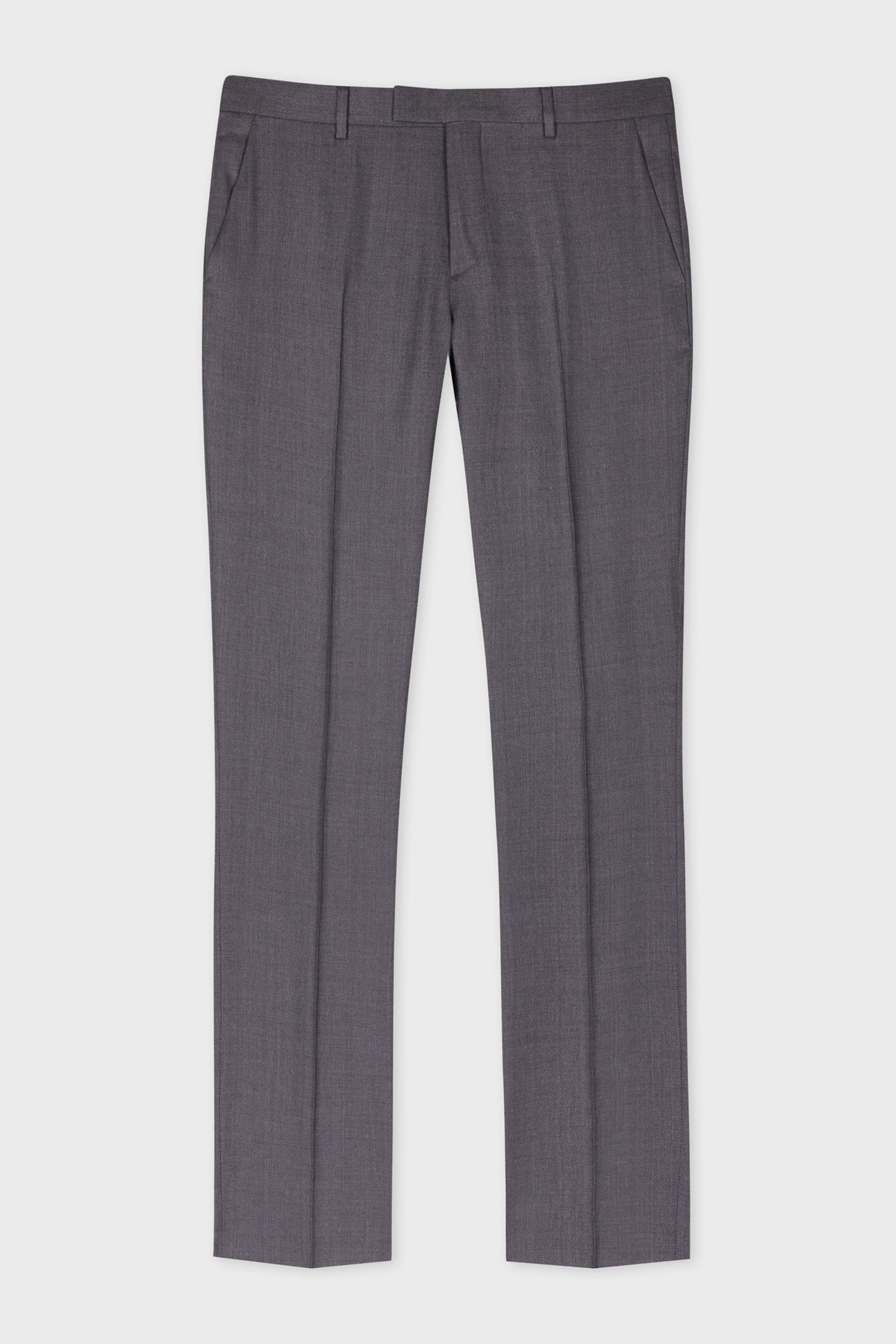 MENS SLIM FIT TROUSER GREY MELANGE 4
