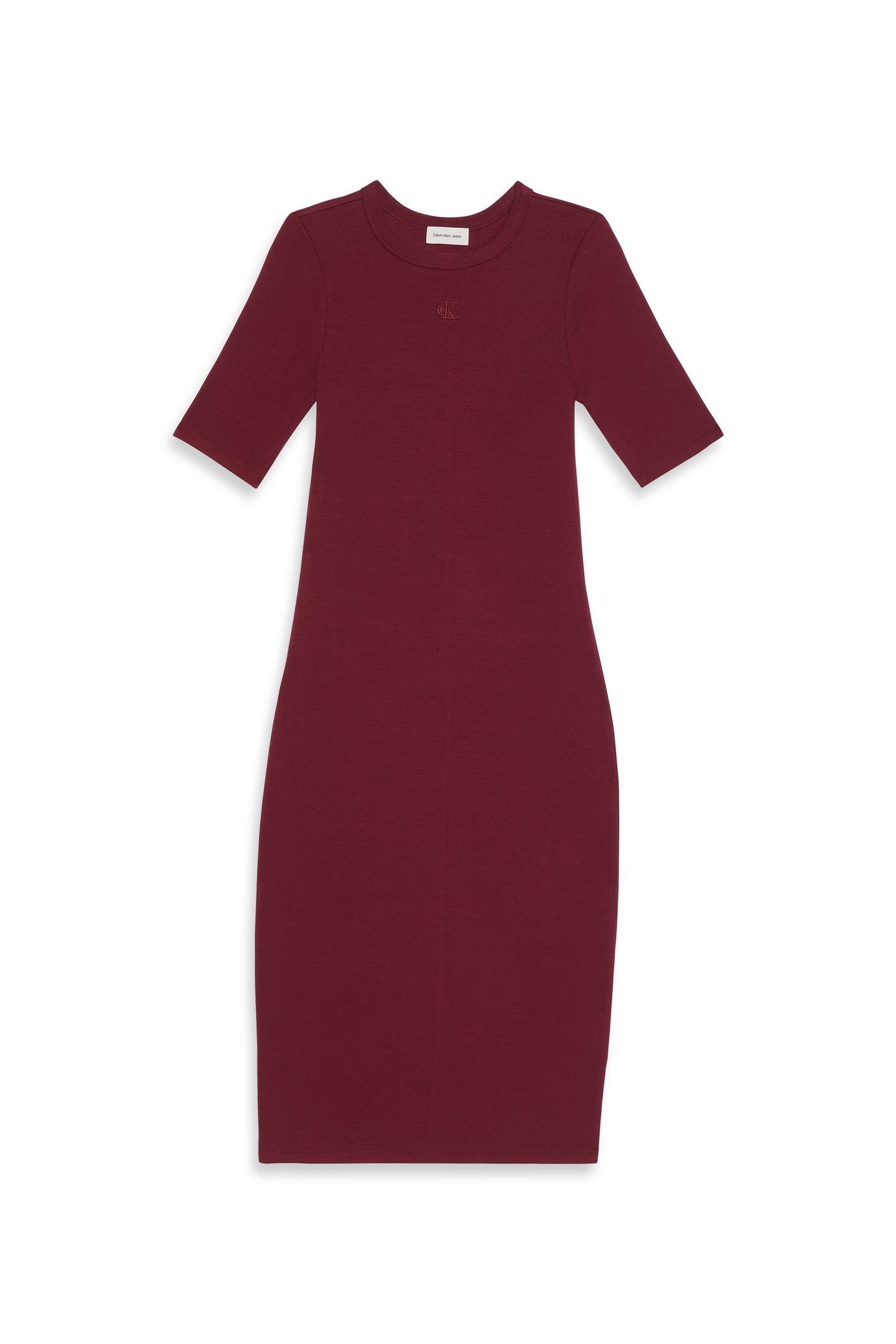 HS COTTON CONTOUR 1X1 DRESS MAGENTA JEWEL 4