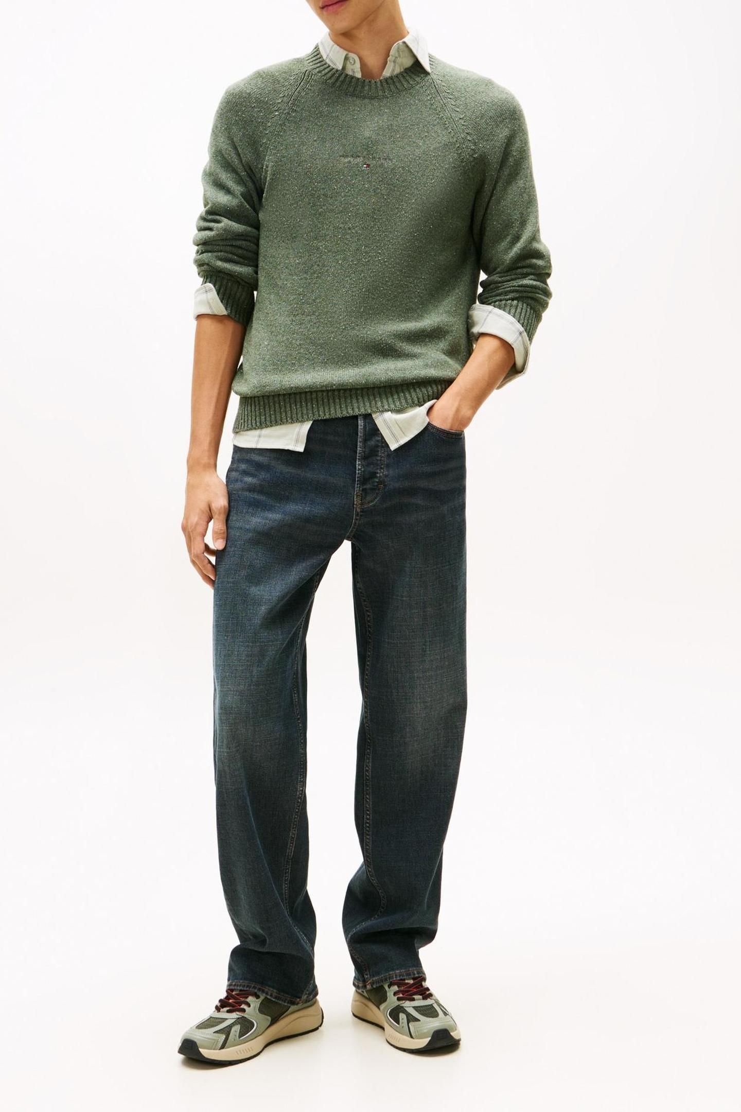 TJM SLIM LINEAR RAGLAN PEWTER GREEN 3