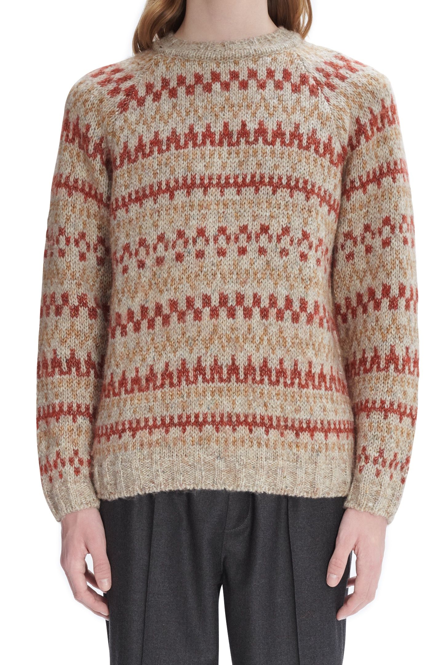 UNISEX SWEATER LEONHARD HEATHERED PUTTY 1