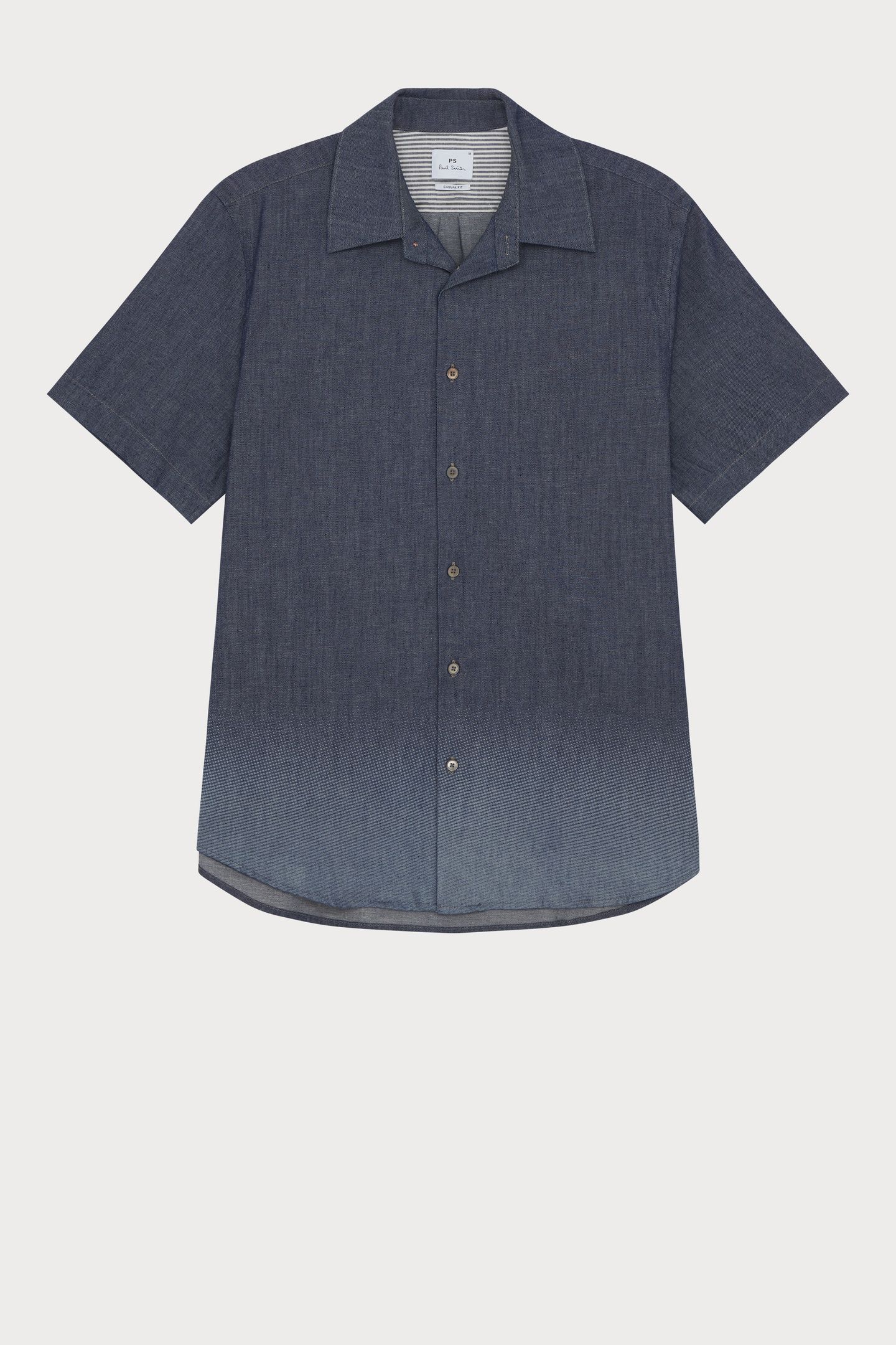 MENS SS CASUAL FIT SHIRT BLEACH EFFECT 6