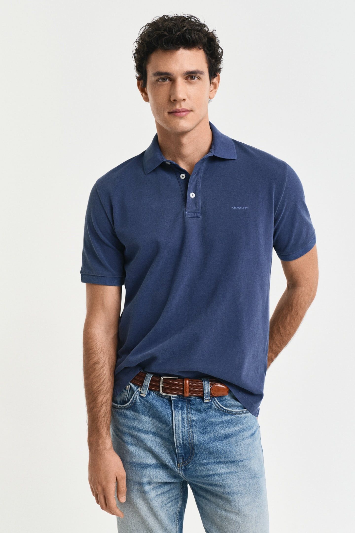 SUNFADED SS POLO PERSIAN BLUE 2