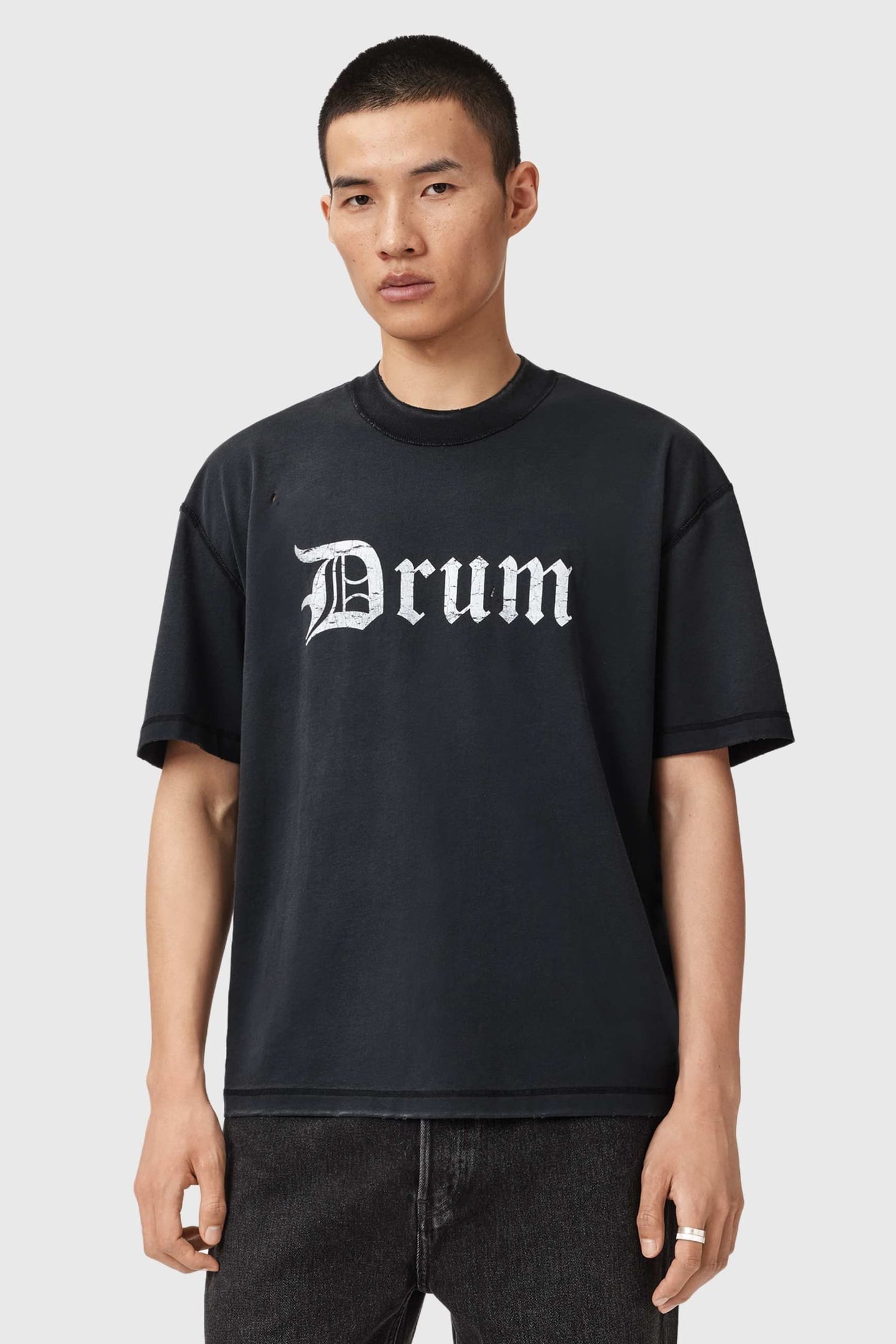 SNARE SS CREW WASHED BLACK 2