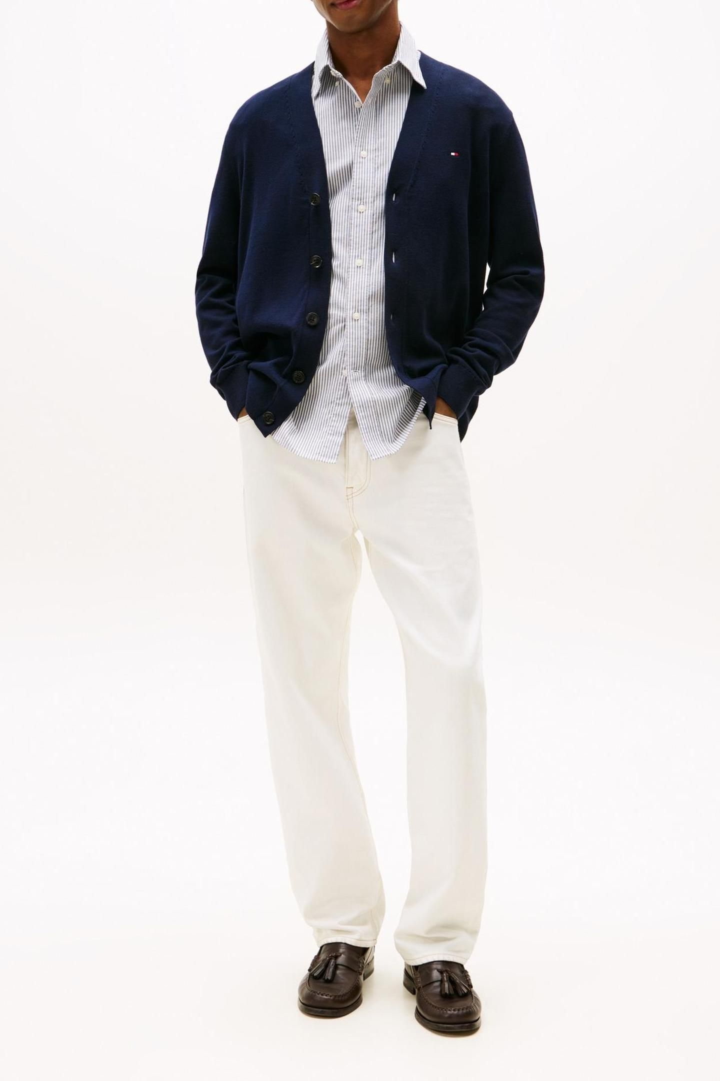 ESSENTIAL COTTON CARDIGAN NAVY BLUE 4
