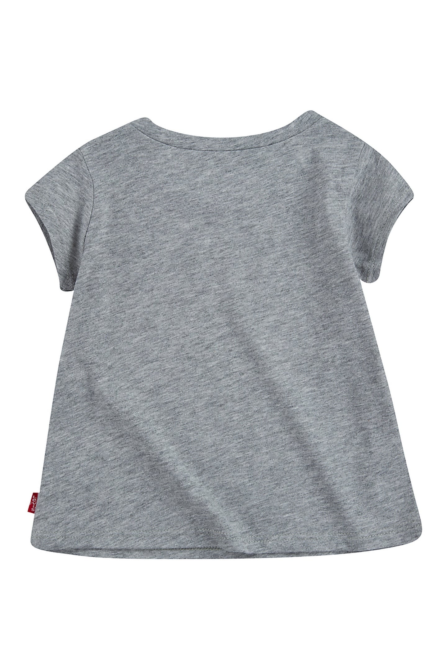 GIRLS SS BATWING A LINE TEE GREY HEATHER 2