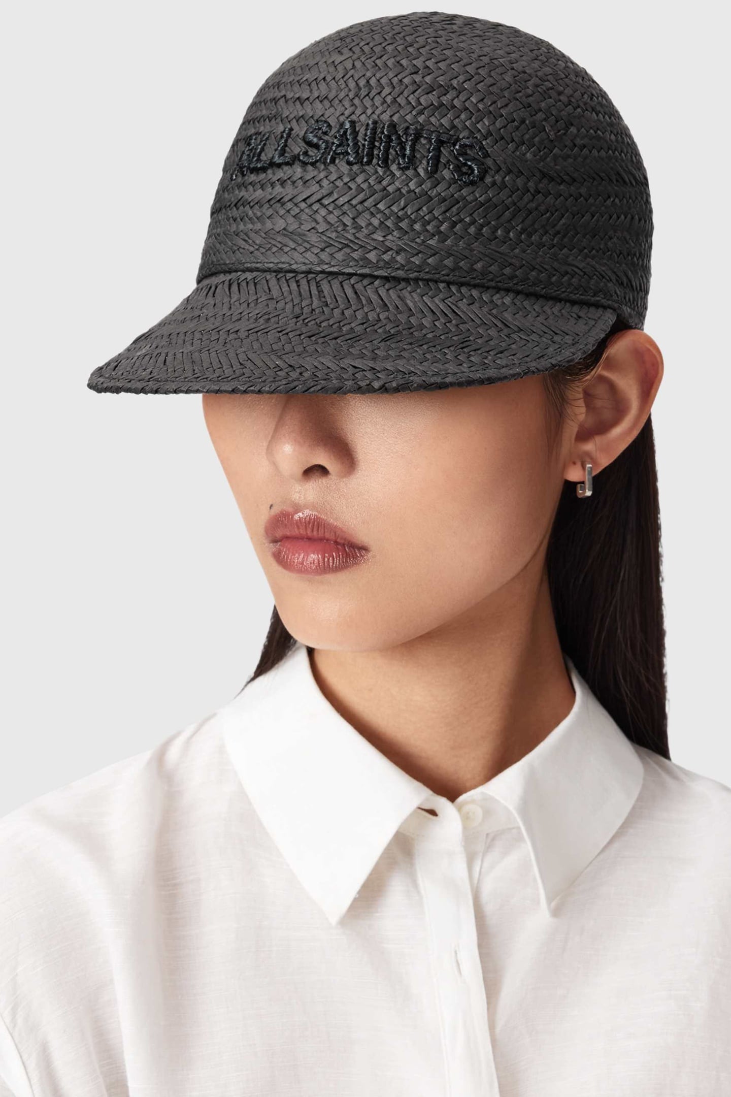 MILA STRAW BB CAP BLACK 1