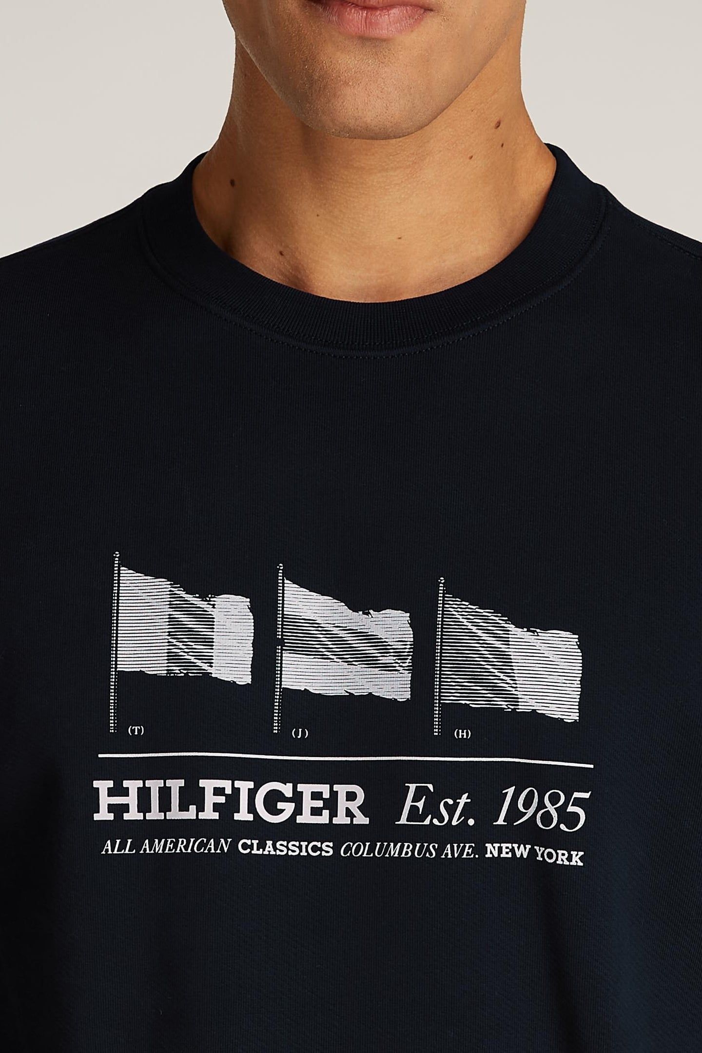 HILFIGER FLAGS CREWNECK DESERT SKY 6