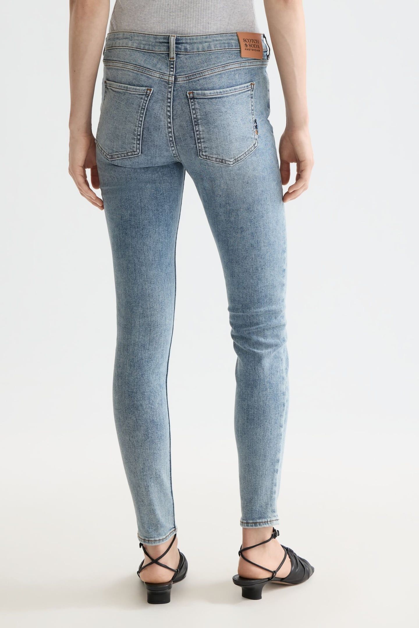 BOHEMIENNE MID RISE SKINNY JEANS BLUE DRAFT 3