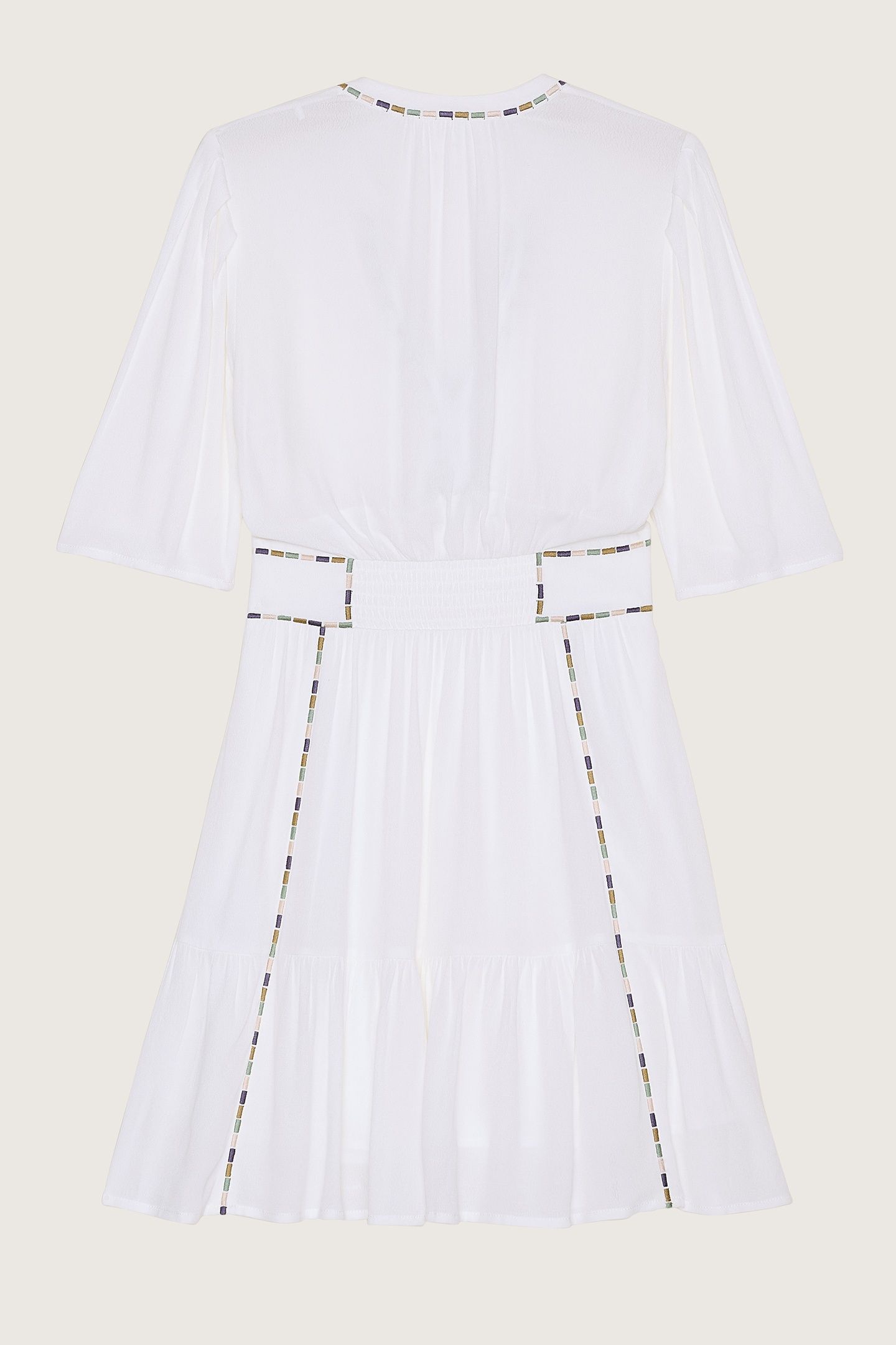 MINI DRESS ECRU 3