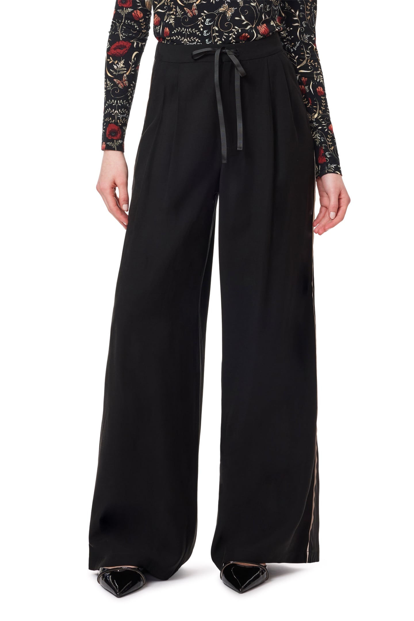 WIDE LAG PANT WITH TIE SCARAB 1