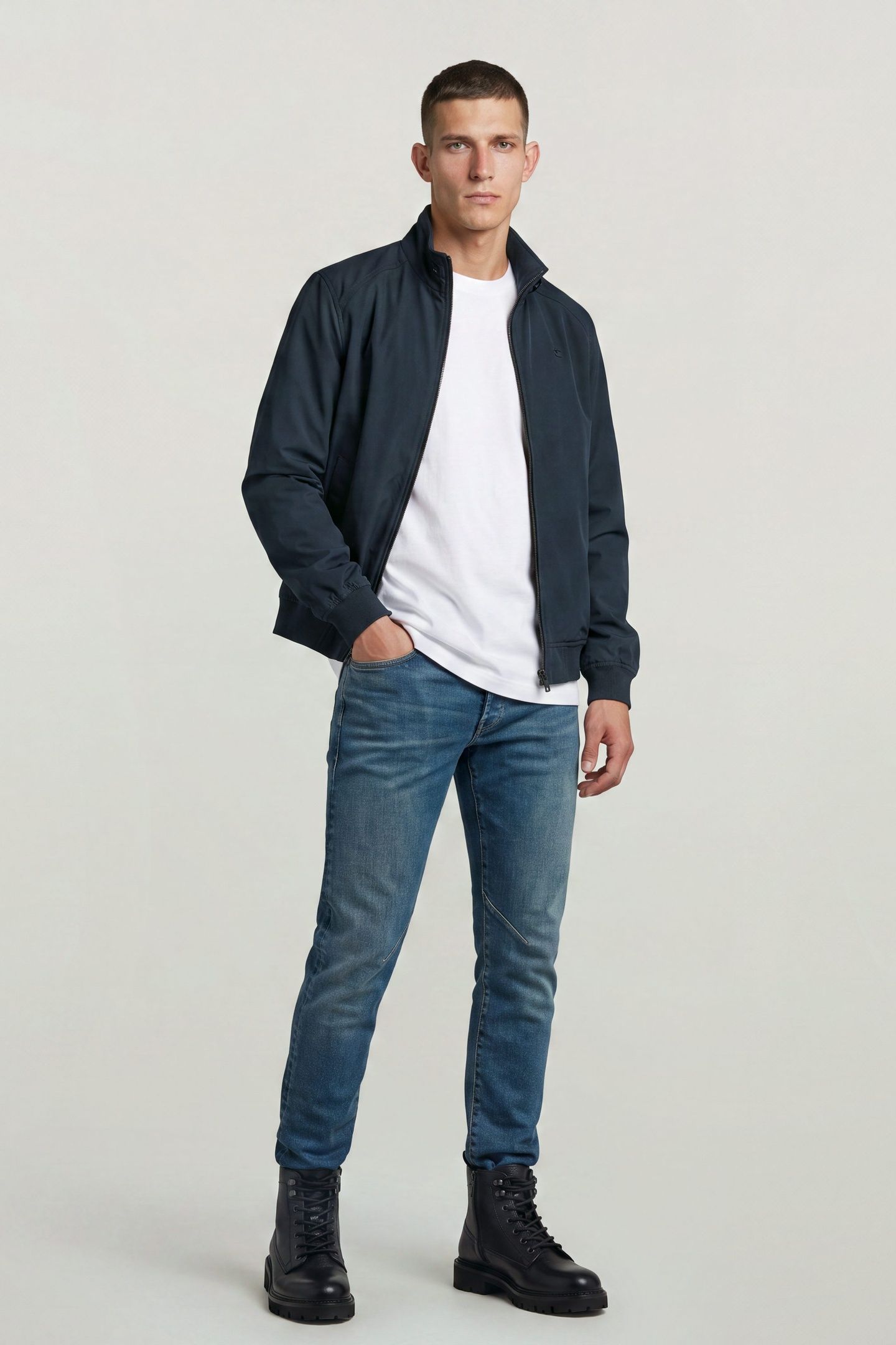 D-STAQ 5-PKT SLIM MEDIUM BLUE 3
