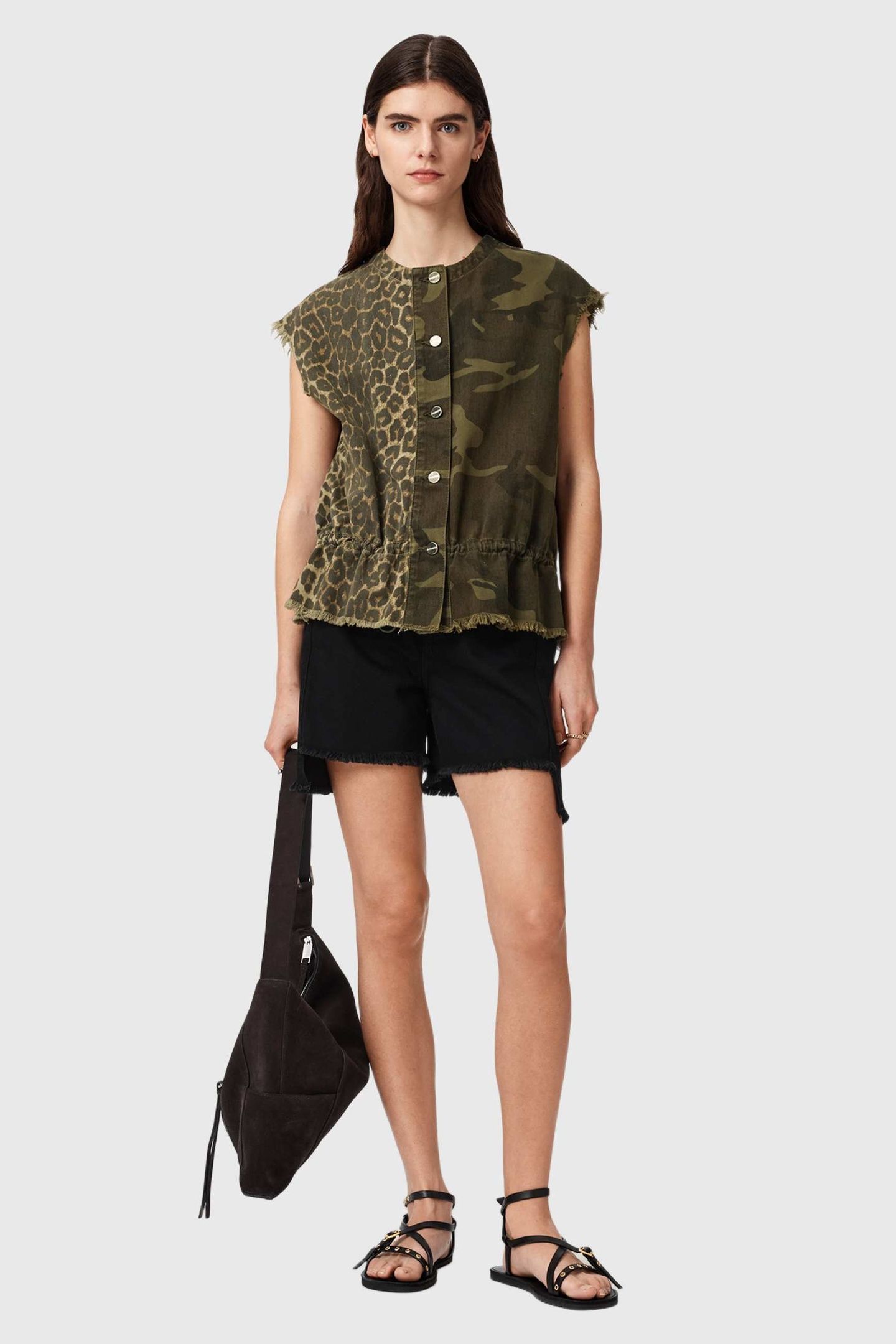 SOFI WAISTCOAT CAMO LEPPO GREEN 5