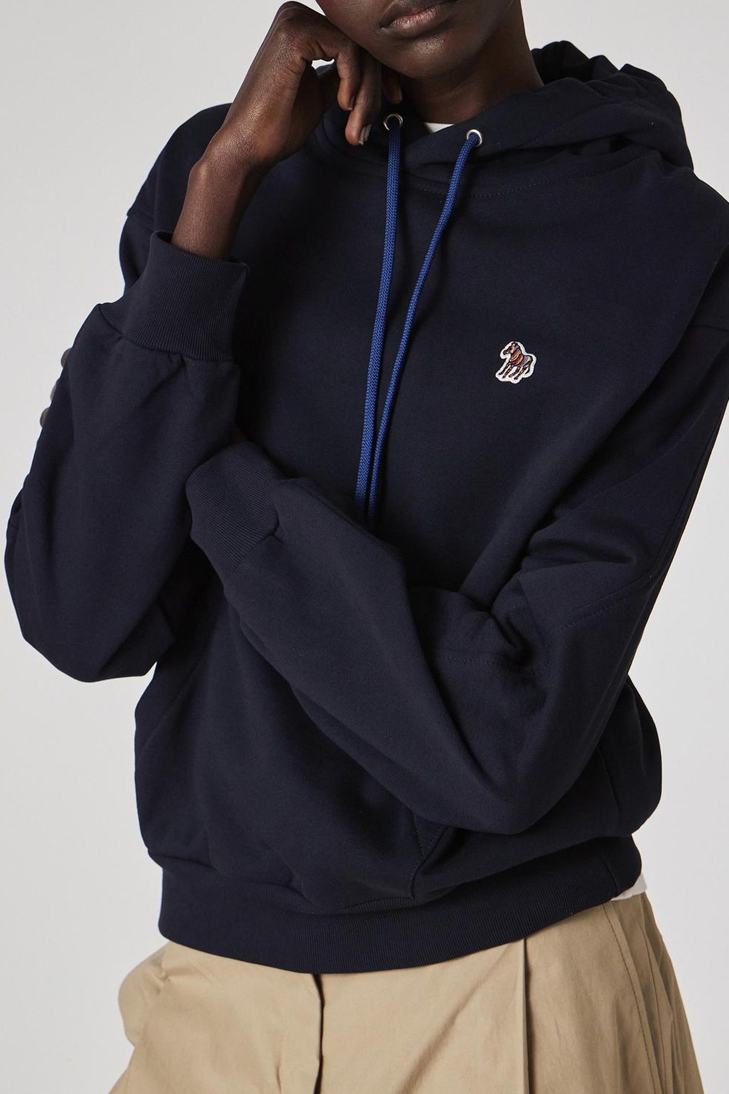 WOMENS ZEBRA HOODY VERY DARK NAVY 7