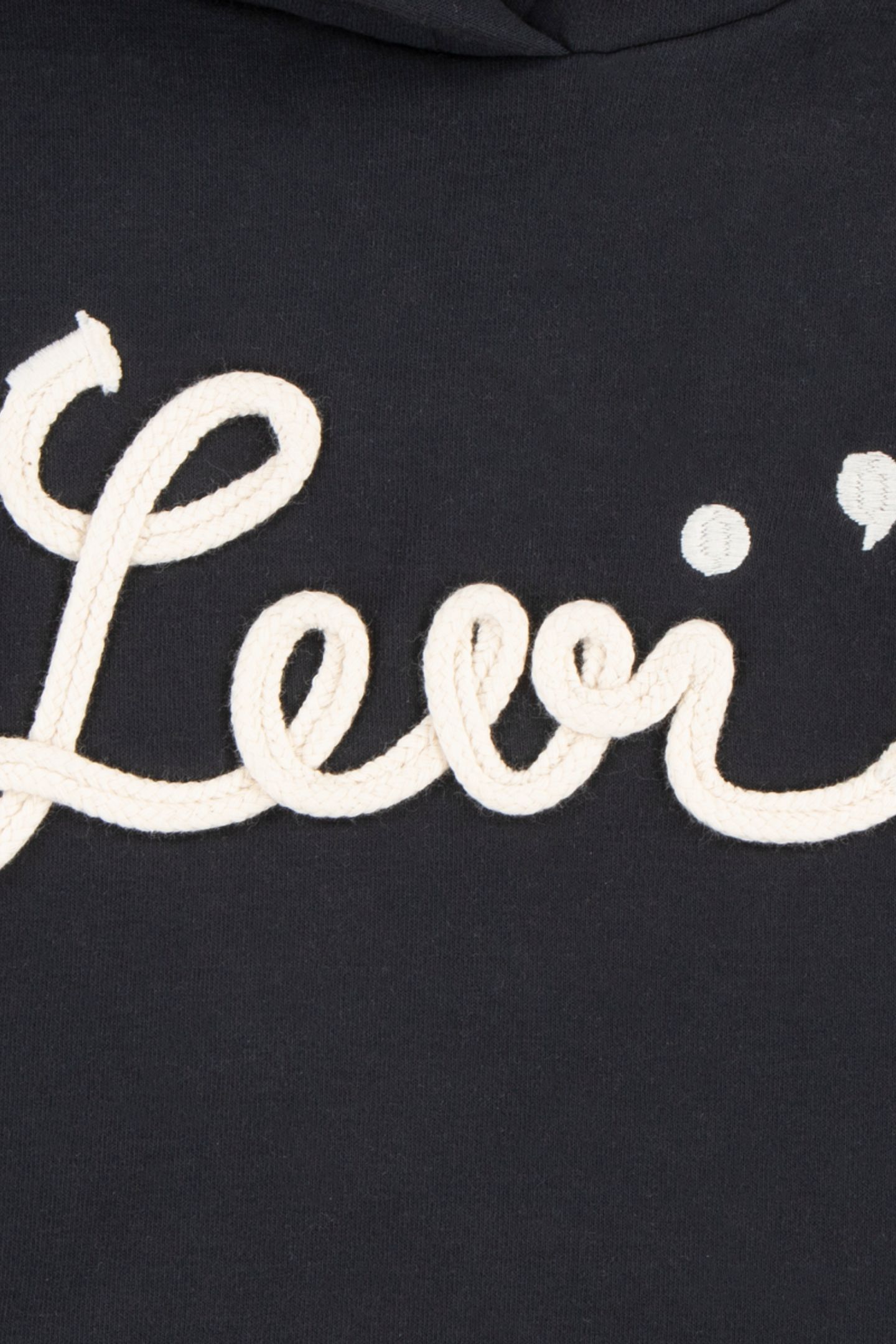 GIRLS LEVIS SCRIPT SWEATSHIRT DR JET BLACK 4