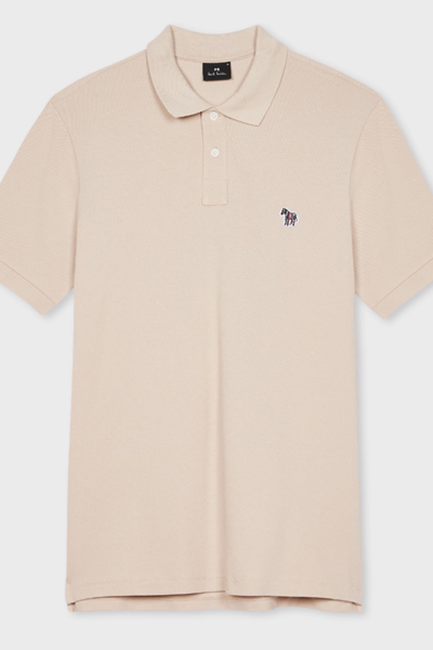 MENS REG FIT SS POLO SHIRT ZEBRA PARCHMENT 2