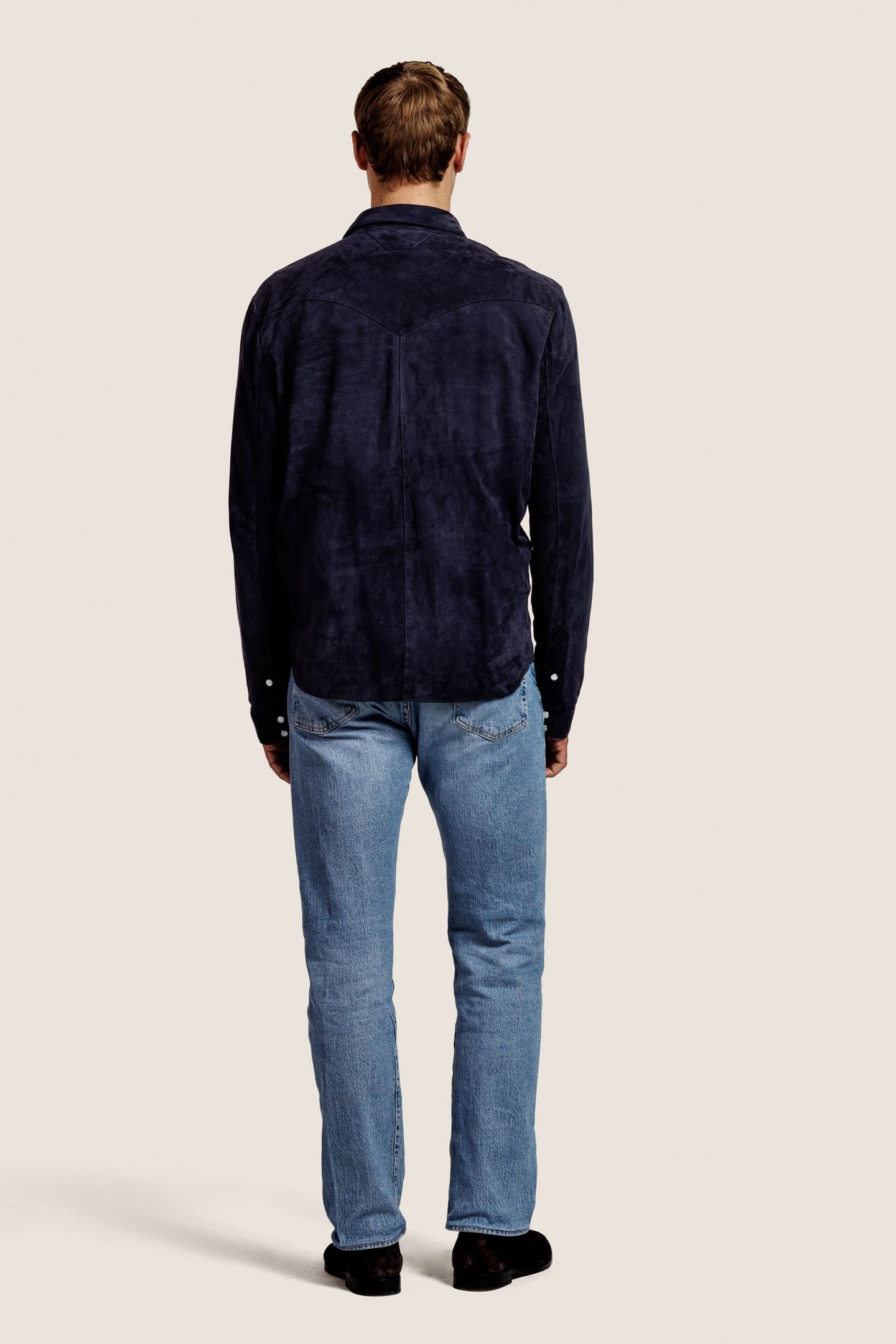 KAYCE SUEDE JACKET MARINE BLUE 4