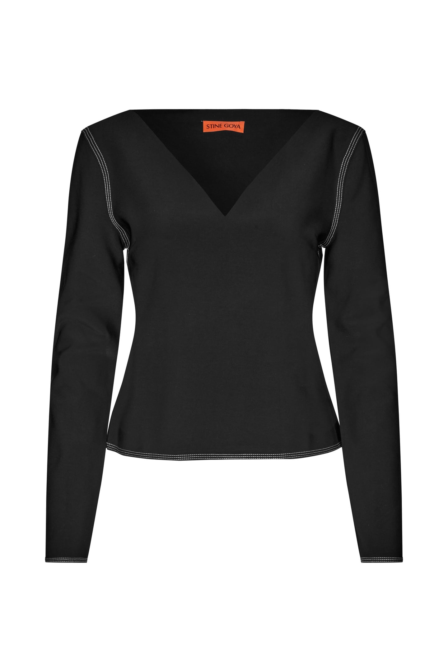 IVEE TOP LONG SLEEVE JET BLACK 5