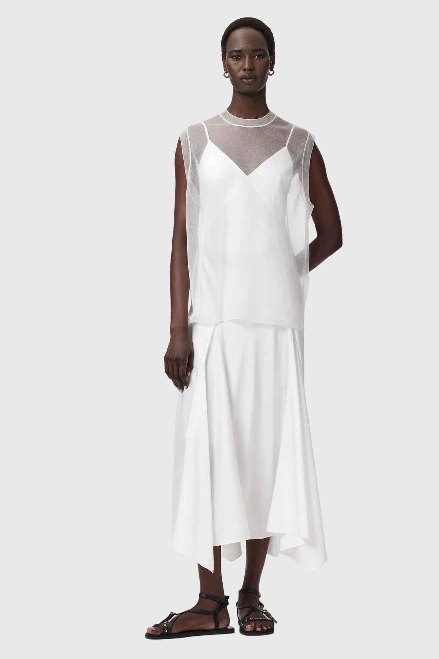 AVA DRESS CHALK WHITE 1