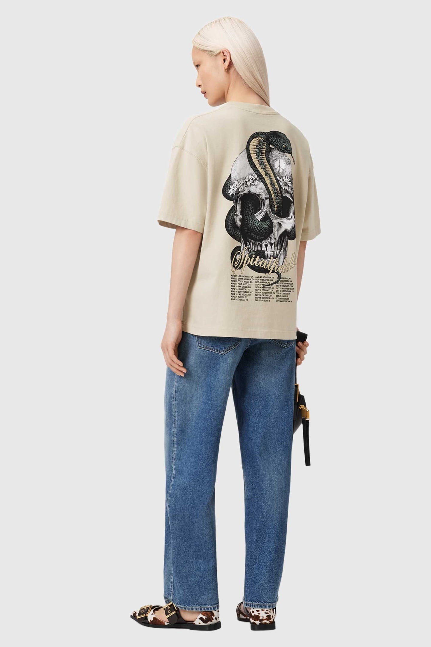 SNAKEHEAD ETTA TEE ALMOND WHITE 6