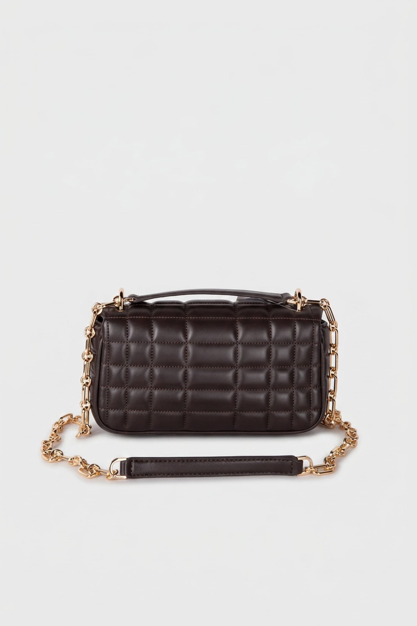 SMALL CONVERTIBLE CHAIN SHOULDER CHOCOLATE 2