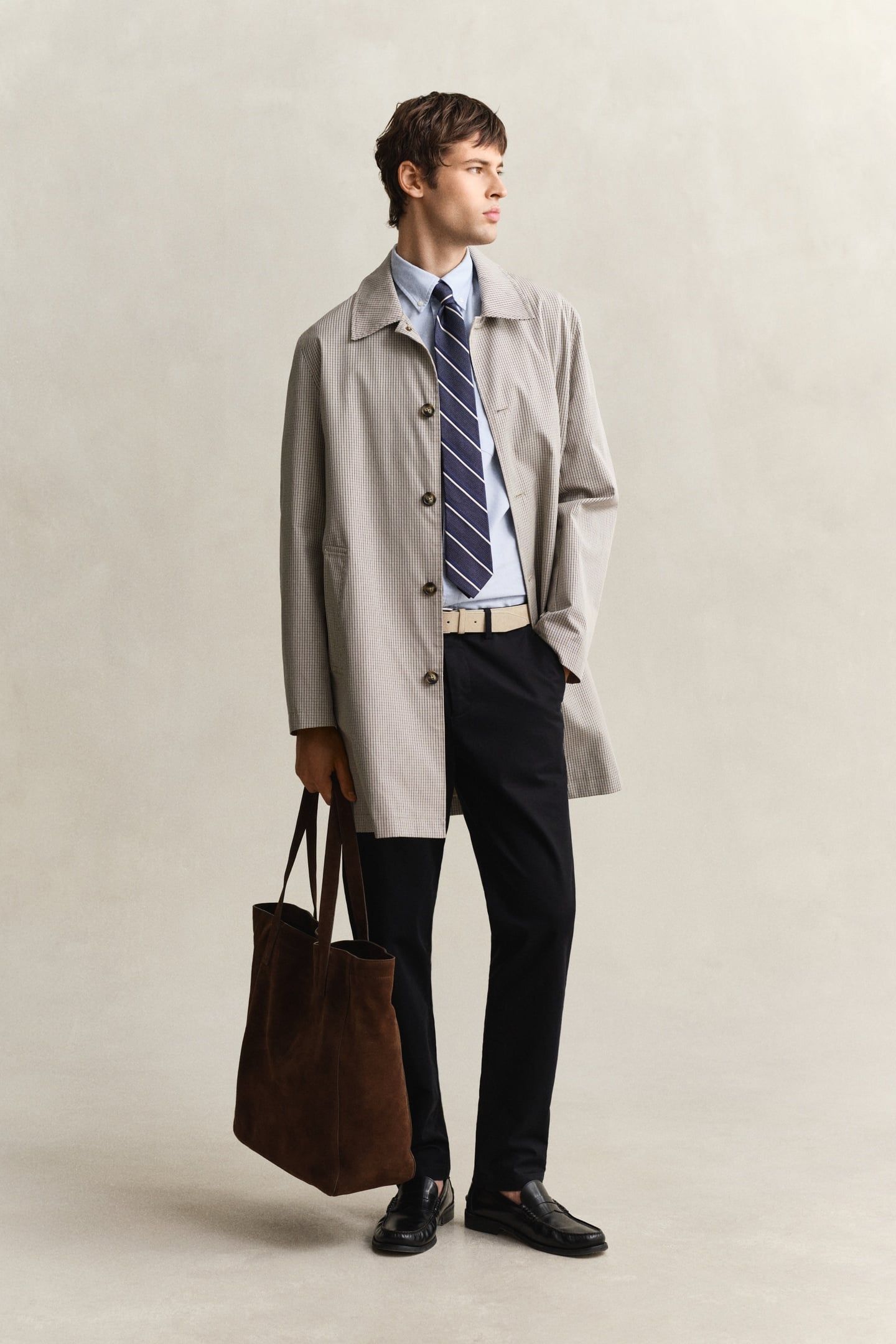 COTTON BLEND CAR COAT OAT BEIGE 2