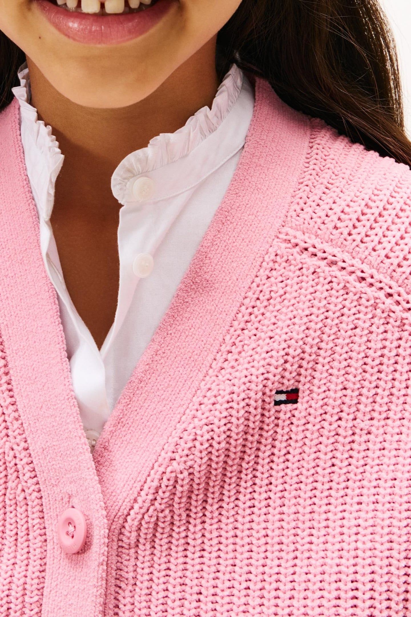 GIRLS CHENILLE CARDIGAN MYSTIC PINK 5