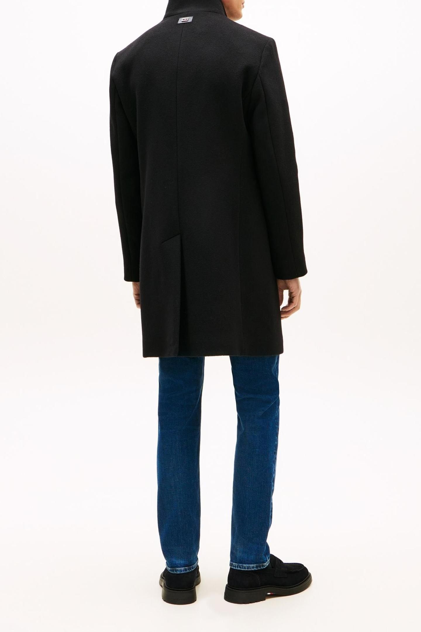 NY WOOL STAND COLLAR BLACK 4